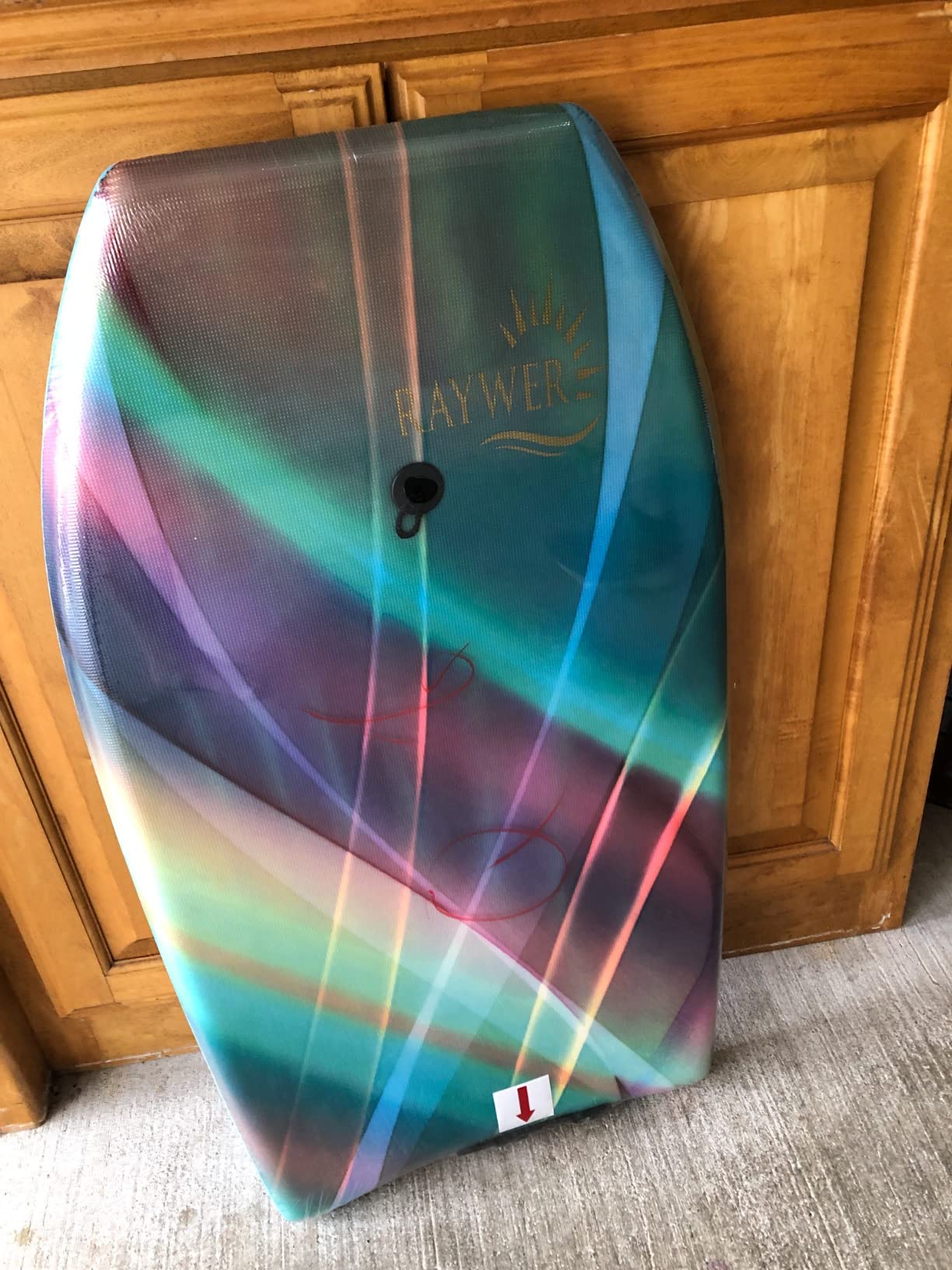 Body Board Lightweight with EPS Core, HDPE Slick Bottom, Leash & Adjustable Wrist Rope, Great Surfing for Kids and Adults customer photo 2