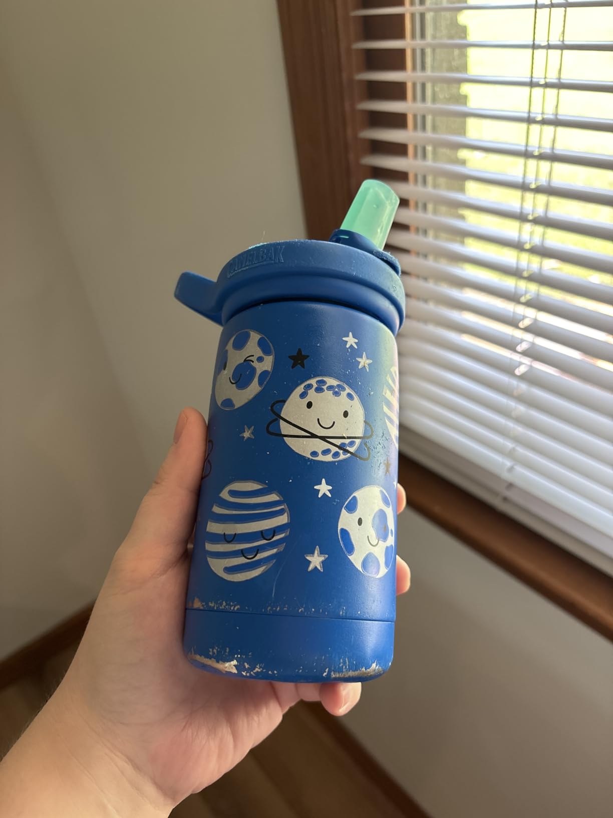 CamelBak Eddy+ Kids Bite Valve Straw Insulated Stainless Steel Water Bottle Biking Dogs, 12oz customer photo 1