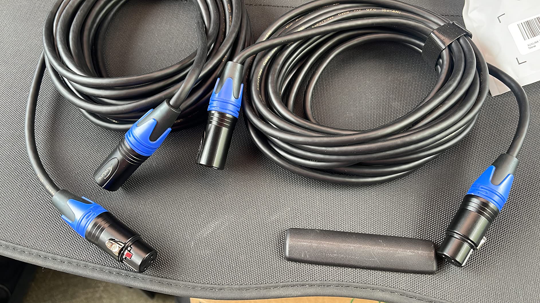 25ft XLR Cable 2 Pack - Balanced Speaker & Microphone Cable for Microphones, Speakers, Radio Stations customer photo 1
