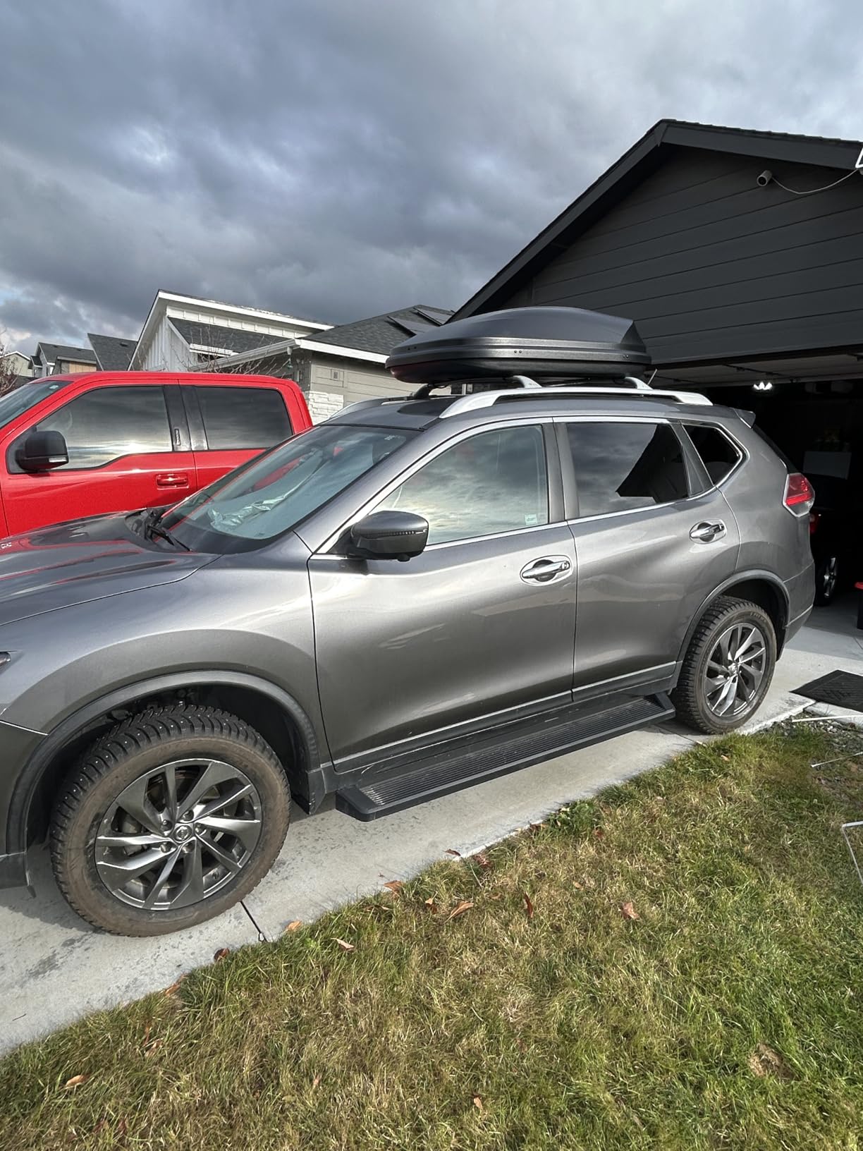 DNA Motoring Universal Heavy Duty Roof Storage Box Rooftop Cargo Carrier Luggage Case w/Keys, 12.7 cu. ft. / 360L, PT-ZTL-8293-BK customer photo 1