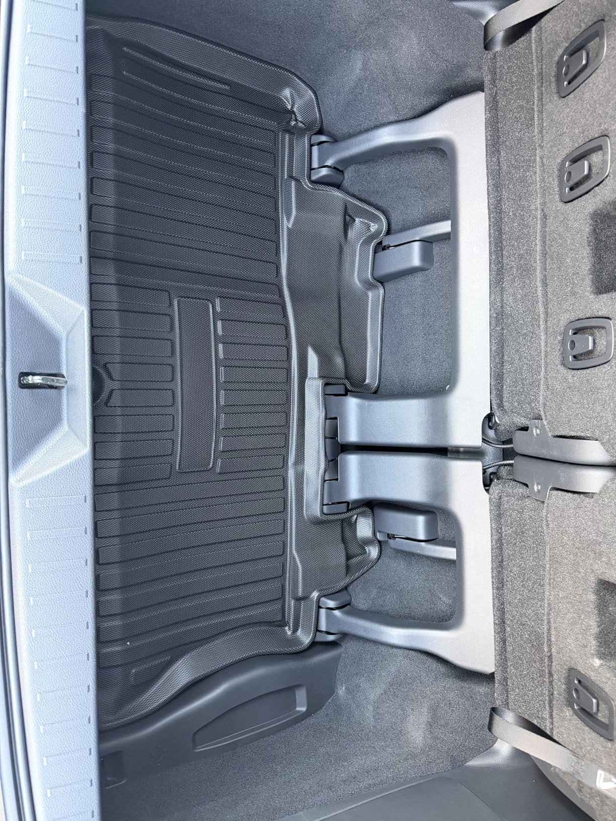 KUST Custom Fit Trunk Mat for 2020-2024 2025 Tesla Model Y Accessories 5 Seater (Not for 7 Seat or Juniper) Cargo Mat Liner Back Seat Protector All Weather Protection Black customer photo 1