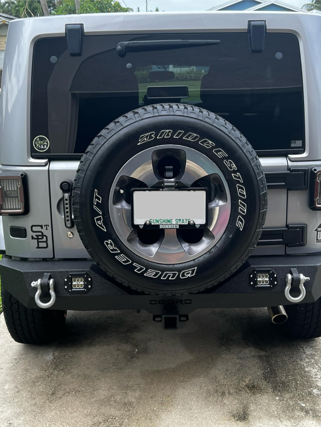 OEDRO Front and Rear Bumper Compatible with 2007-2018 Jeep Wrangler JK & Unlimited JKU Rock Crawler Off Road Full Width customer photo 1
