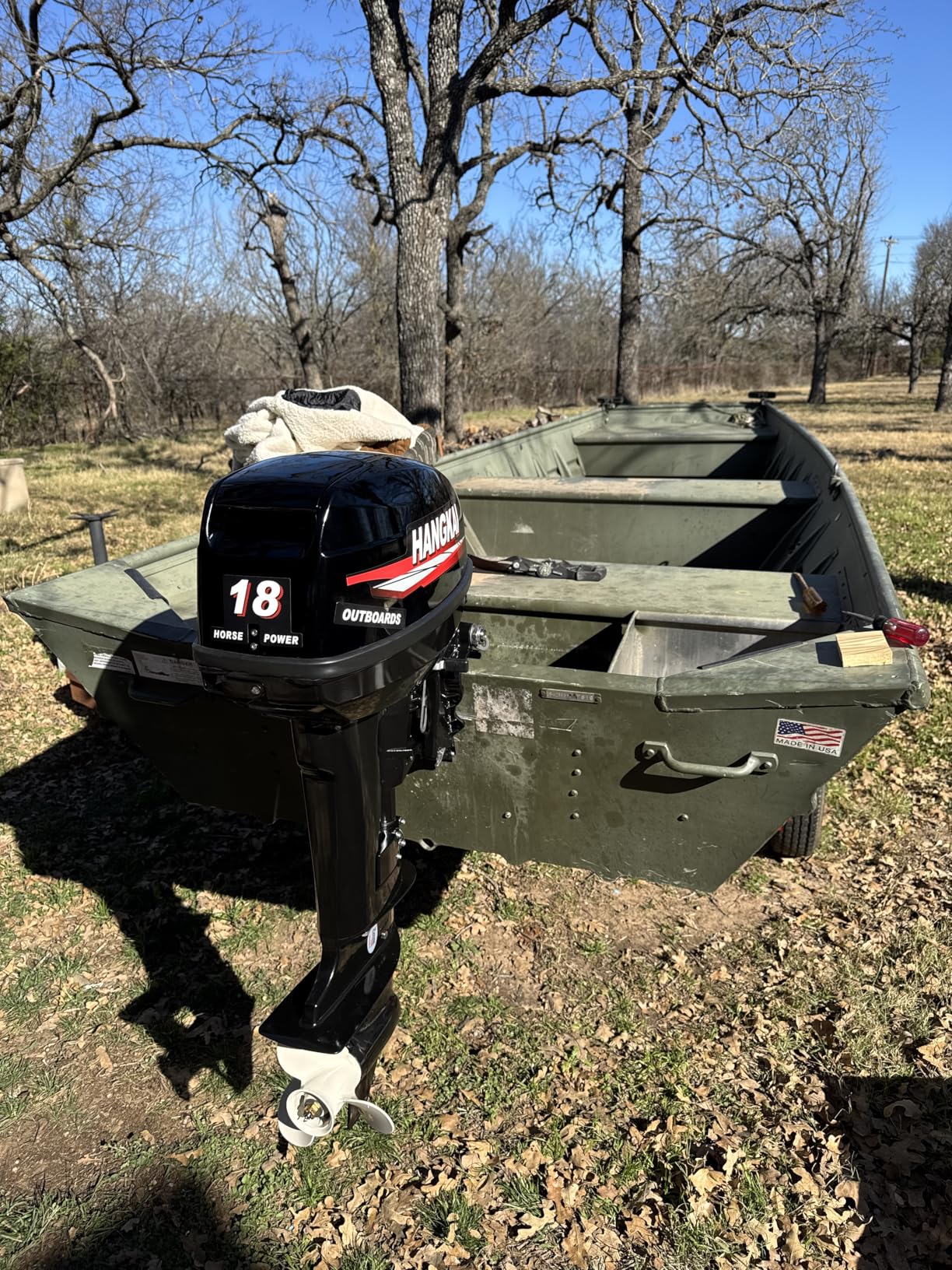 Outboard Boat Motors, 2 Stroke 18HP Outboard Motor Boat Motor, 246CC Heavy Duty Fishing Boat Engine Marine Engine with CDI Ignition System Water Cooling System, 40CM/16inch Short Shaft customer photo 1