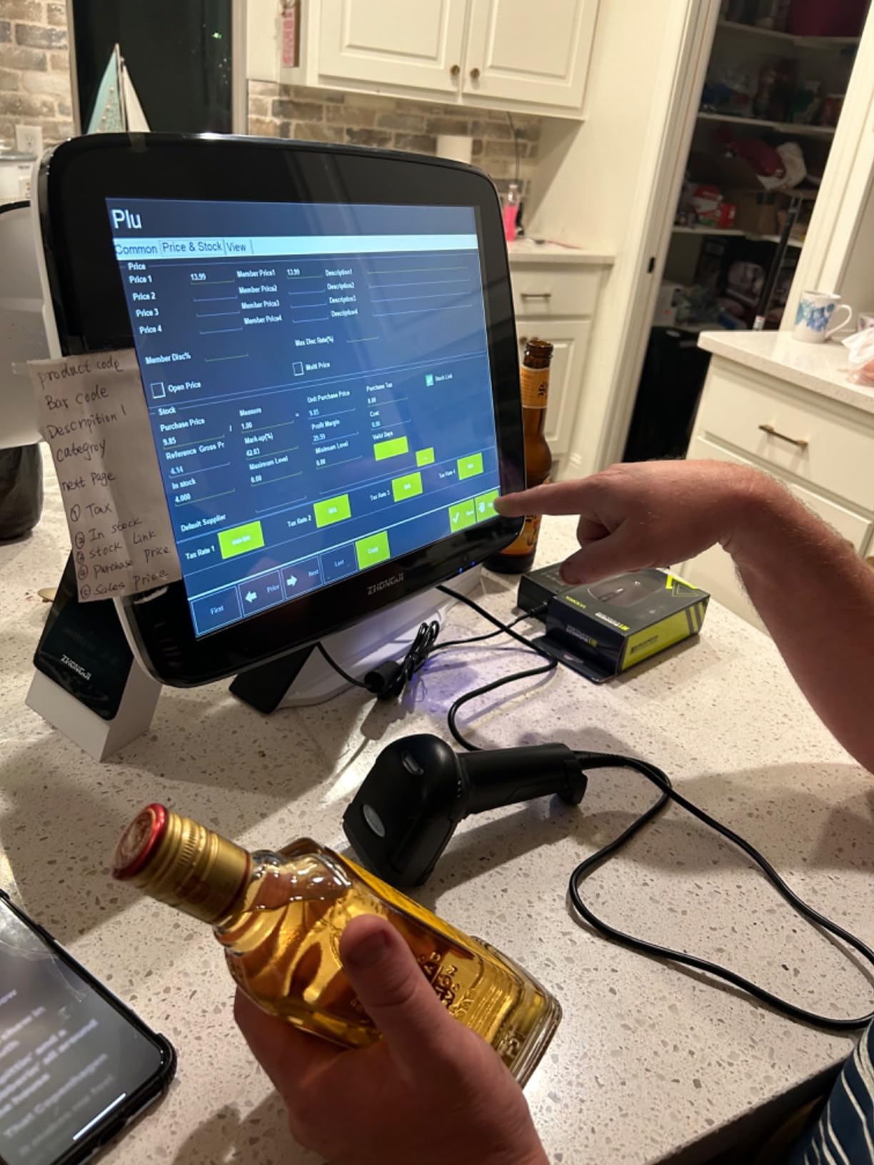 MEETSUN POS System,Cash Register for Restaurant,Includes Touch Screen,80MM Thermal Printer,Cash Drawer,Windows 10,POS Software (700-LS004) customer photo 1