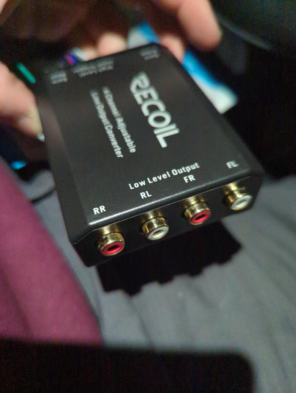 Recoil LOC4 Four Channel Speaker Cable to RCA Adjustable Line Output Converter with Remote Turn On customer photo 1