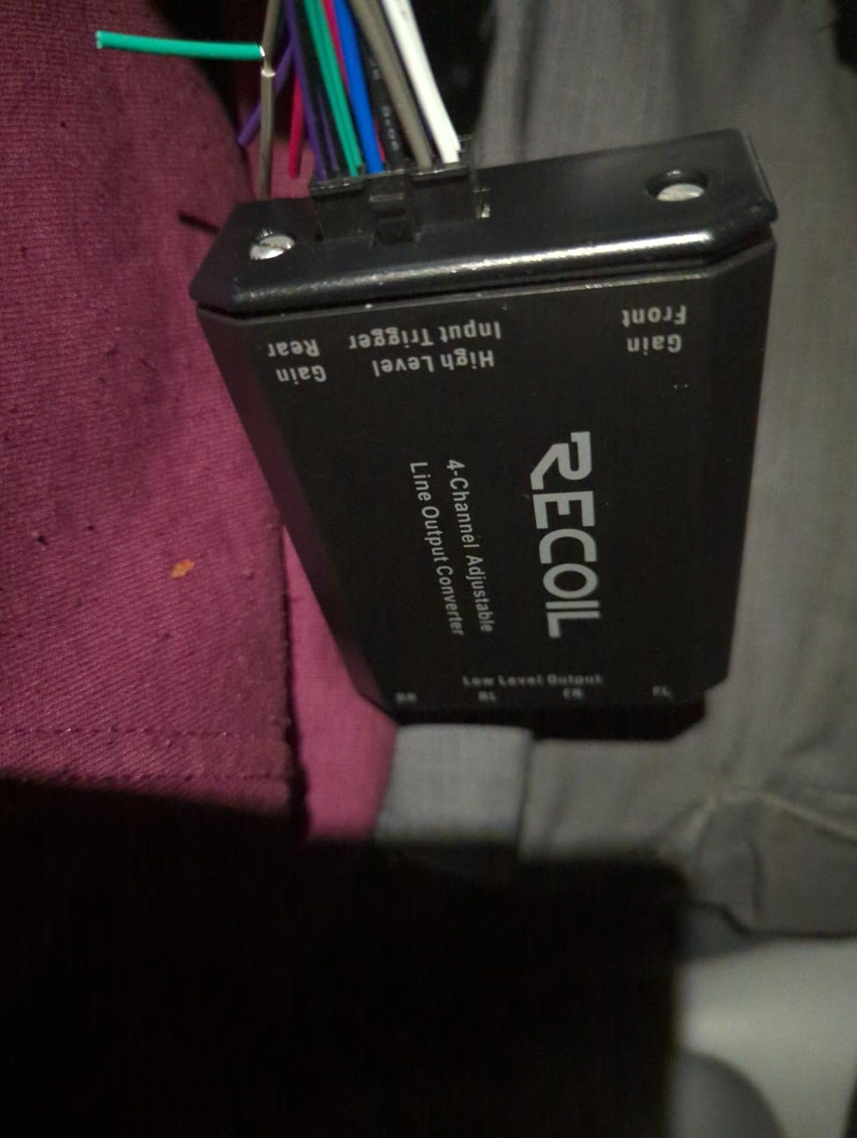 Recoil LOC4 Four Channel Speaker Cable to RCA Adjustable Line Output Converter with Remote Turn On customer photo 2