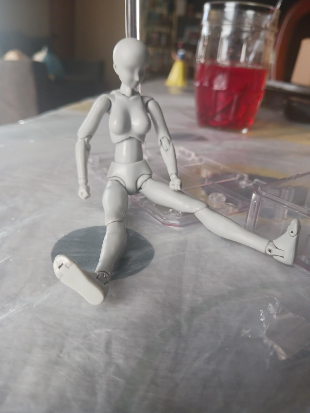 Yookeer Body Set, Drawing Action Figures Female and Male PVC Drawing Doll Human Model Manikin Art Mannequin Figures with Joints for Artists (Gray) customer photo 1