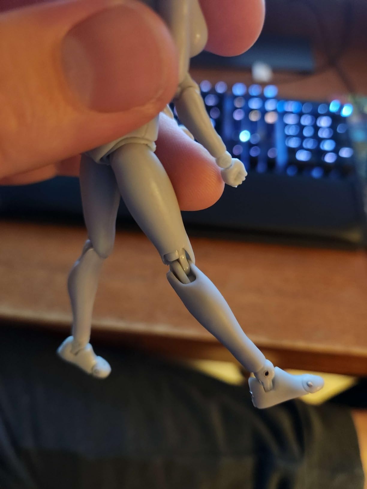 Yookeer Body Set, Drawing Action Figures Female and Male PVC Drawing Doll Human Model Manikin Art Mannequin Figures with Joints for Artists (Gray) customer photo 2