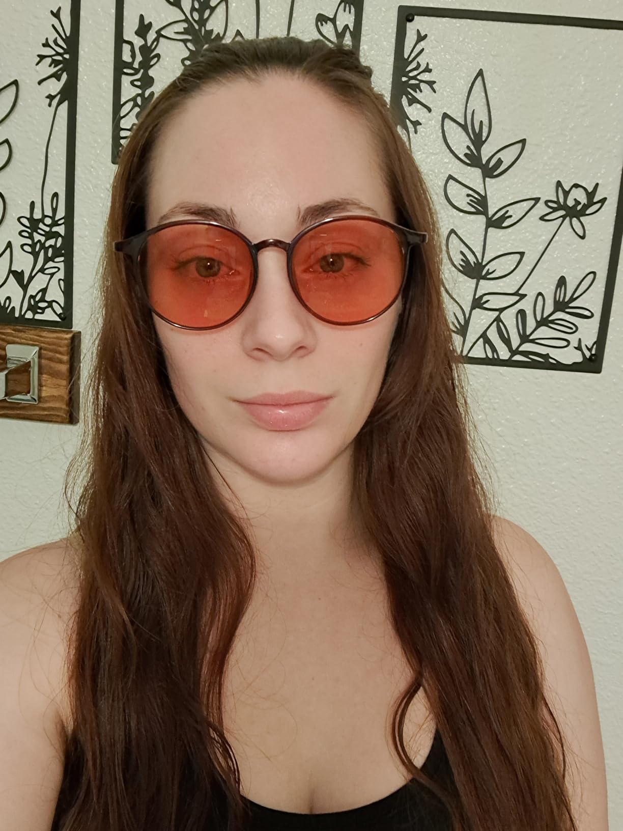 BRADDELL Indoor FL-41 Rose & Outdoor FL-60 Brown Tinted Migraine Light Sensitivity Glasses for Fluorescent LED Glare, Photophobia and Concussion (MEDIUM) customer photo 1