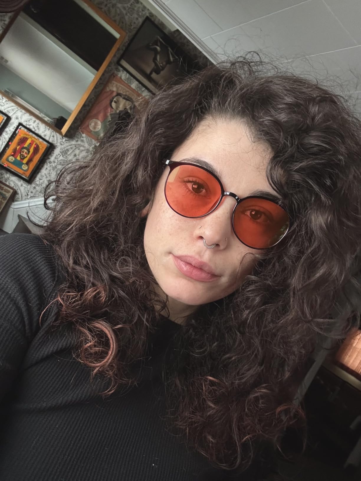 BRADDELL Indoor FL-41 Rose & Outdoor FL-60 Brown Tinted Migraine Light Sensitivity Glasses for Fluorescent LED Glare, Photophobia and Concussion (MEDIUM) customer photo 2
