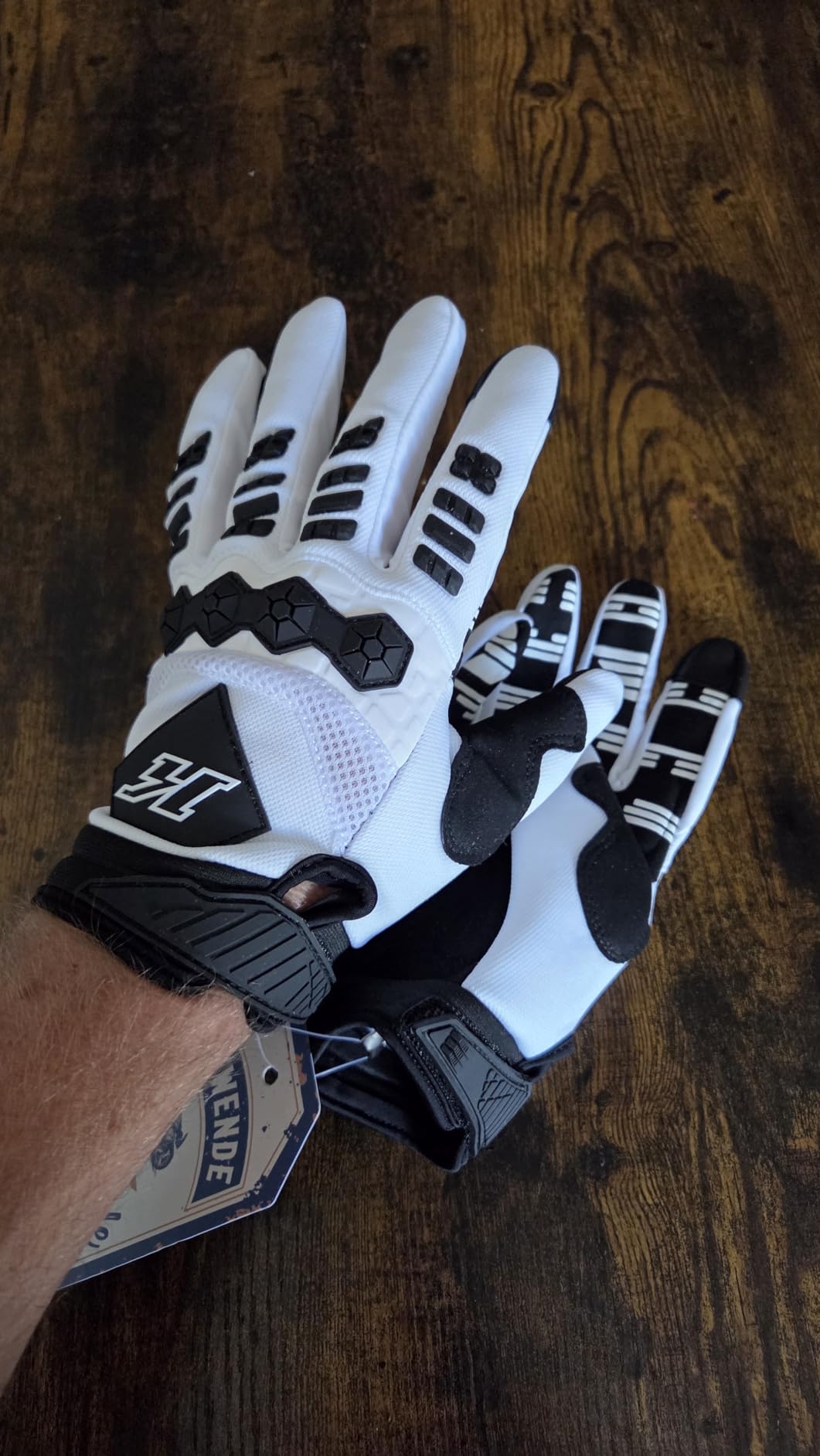 Men's Dirt Bike Riding Gloves -Full Finger Touch-Screen Motocross/Motorcycle Gloves for BMX MX ATV MTB Off-Road Riding customer photo 1