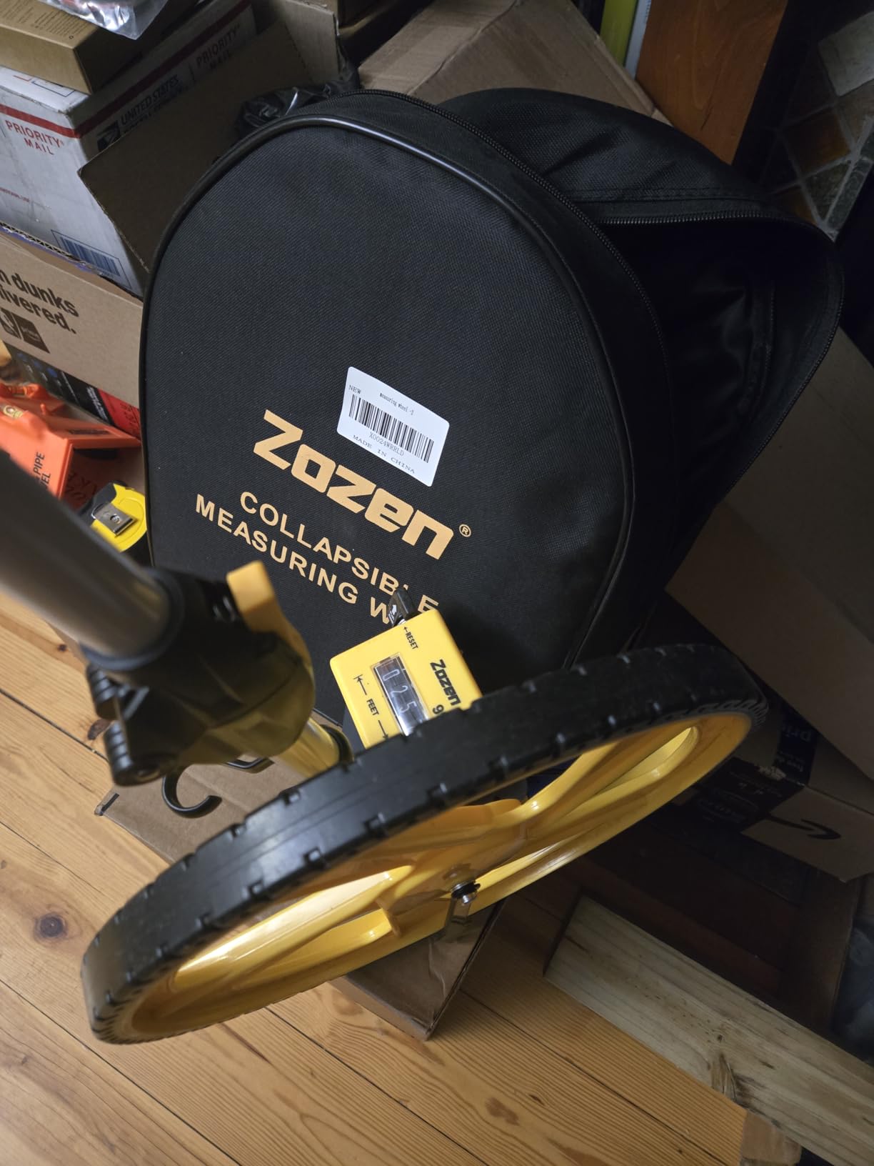 Zozen Professional Measure Wheel, with Brake & Handle Reset - Advanced Collapsible/Mechanical, Distance Measuring Wheel in Feet [Up To 10,000Ft], with Cloth Carrying Bag customer photo 2