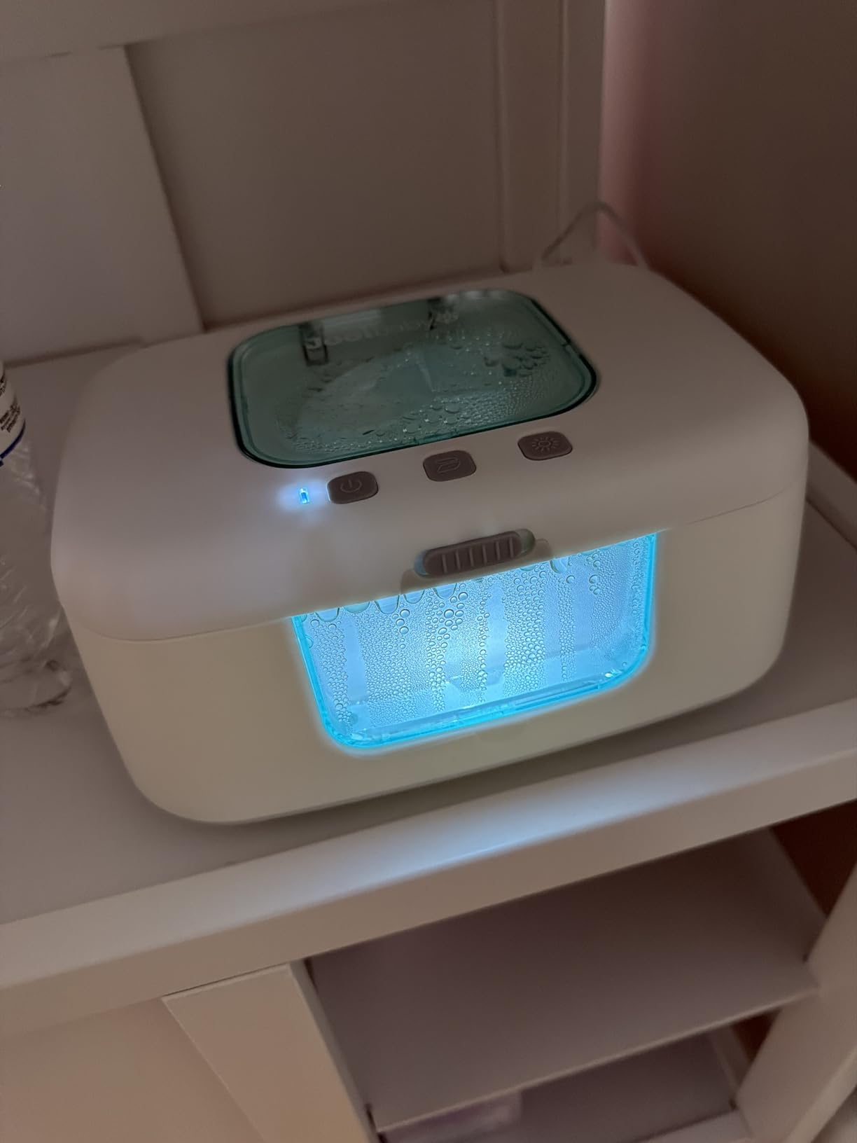 Jool Baby TinyBums Baby Wipe Warmer & Dispenser with LED Changing Light & On/Off Switch (Gray) customer photo 1