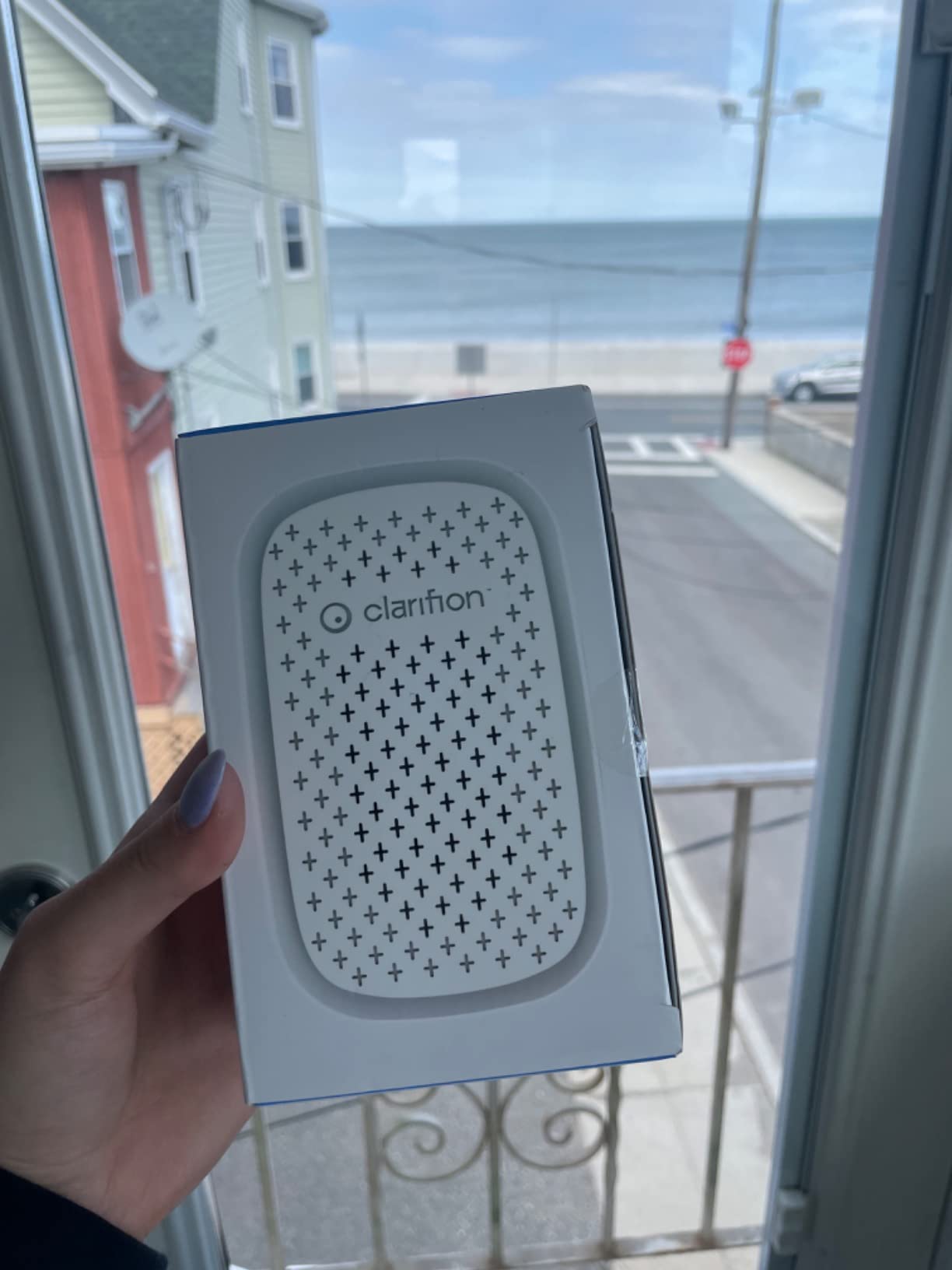 Clarifion - DSTx Portable Air Purifier - Plug In Air Ionizer HEPA Filter, Mini Personal Air Purifiers For, Bedroom and Pets Helps With Smoke, Airborne Dust and Odors customer photo 2