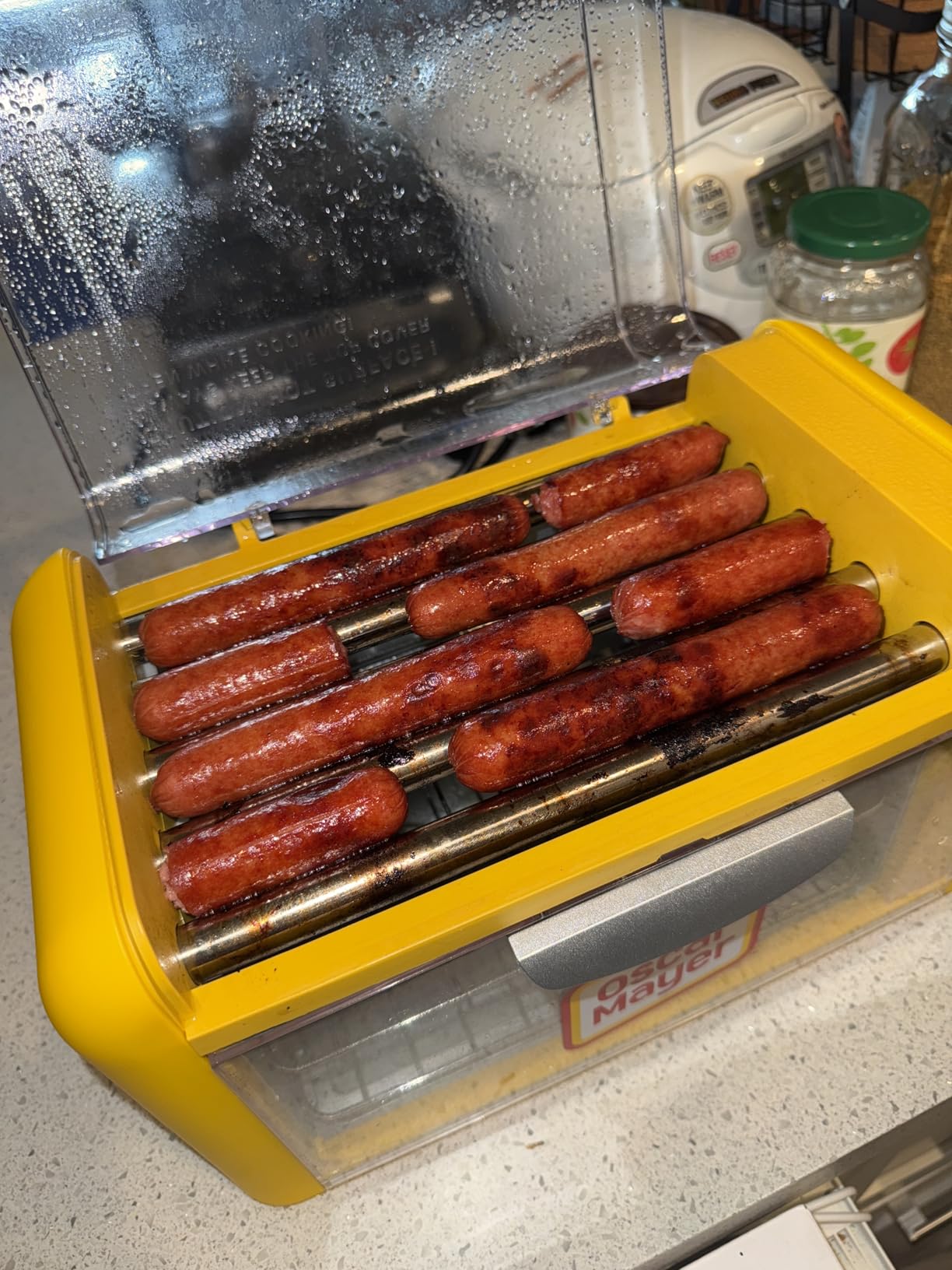 Nostalgia Oscar Mayer Extra Large Countertop 8 Hot Dog Roller and Bun Toaster Oven - Stainless Steel Rollers and Non-stick Warming Racks - Adjustable Timer customer photo 2