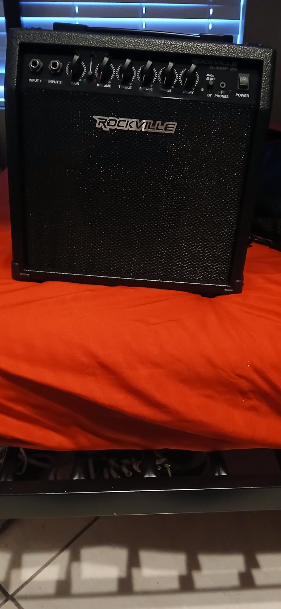 Rockville G-AMP 20W Guitar Amplifier Combo with Bluetooth, Delay, Dual Guitar Inputs, Clean/Overdrive, EQ Controls, Portable for Practice and Small Gigs customer photo 1