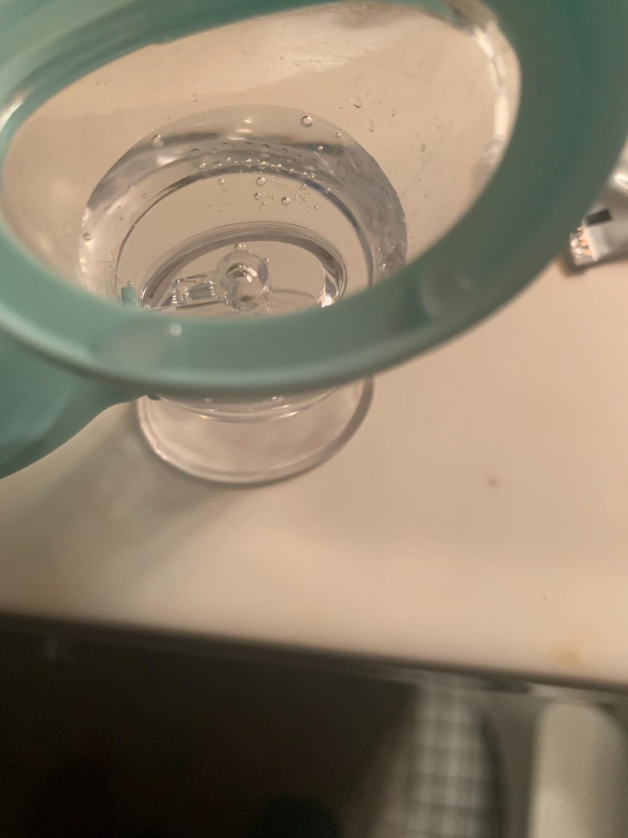 Eye Wash Cup,Eye Wash Cleaner Kit Silicon Manual Air Pressure Eye Cleaning Cup Tool Effective Eye Rinse Clean Dust Makeup Irritants,Transparent with Storage Container Eye Cup Soothing Tired Eyes(Blue) customer photo 2