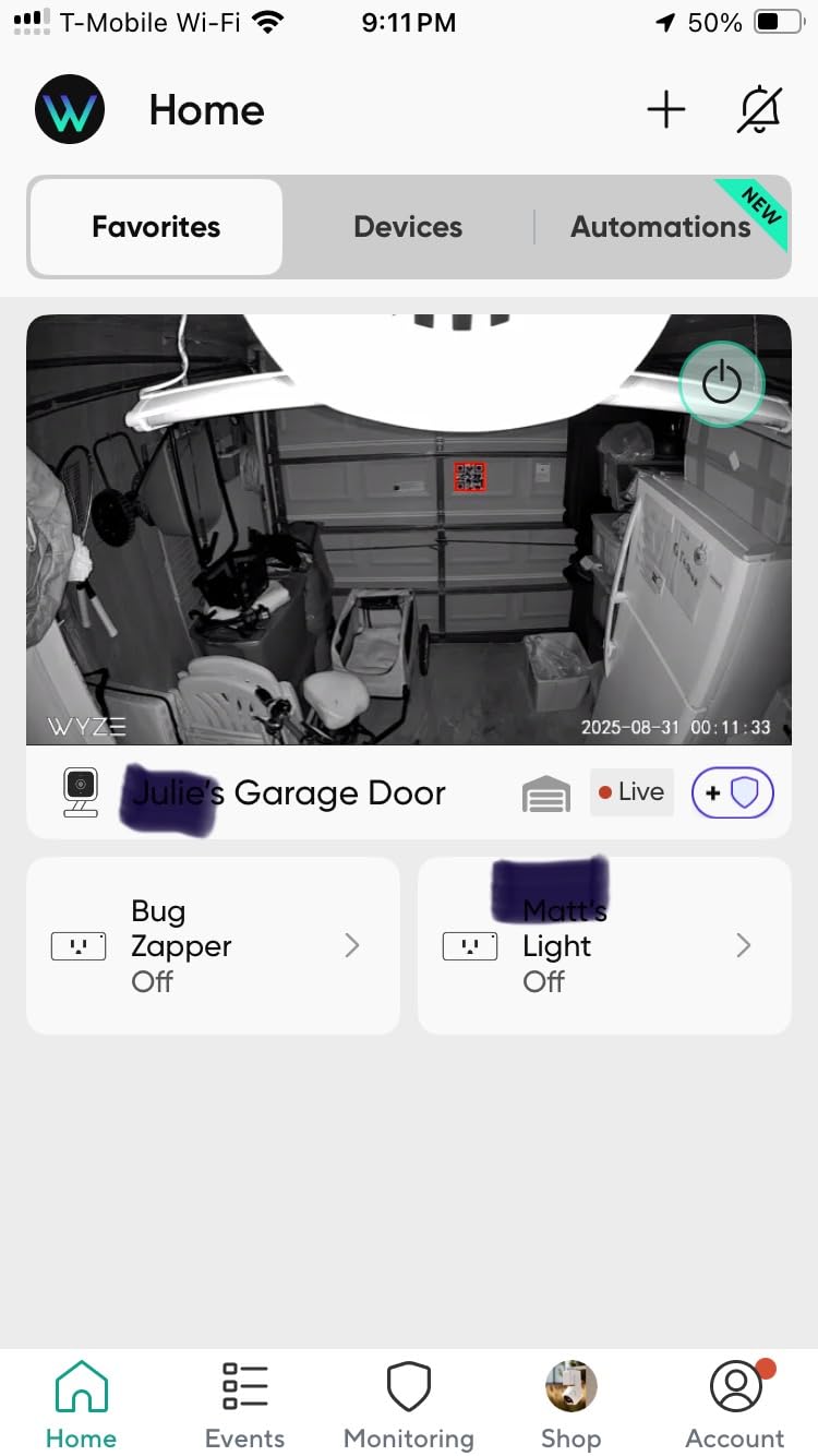 Wyze Smart Garage Door Opener w/built-in HD Video, Remotely Control Garage Door, 1080p HD Video w/Color Night Vision, Two-Way Audio customer photo 1