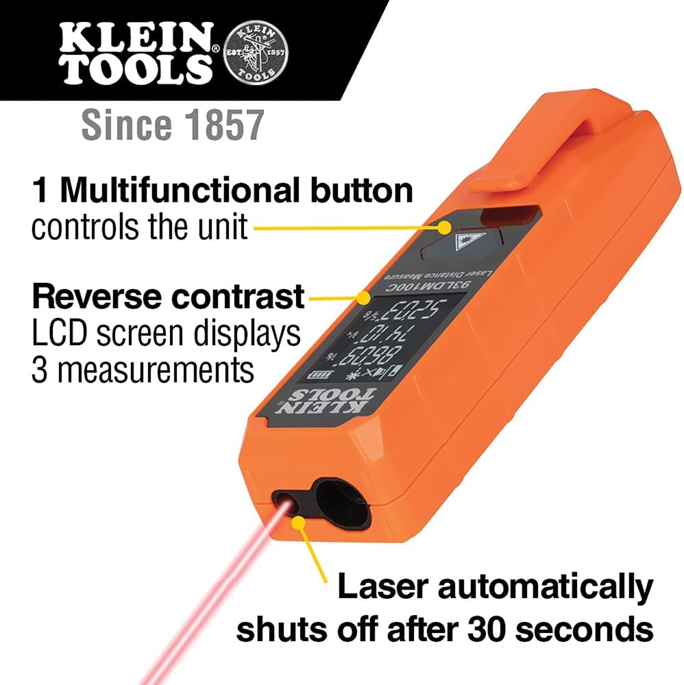 Klein Tools Laser Distance Measure, Measures in Feet, Inches, Meters customer photo 2