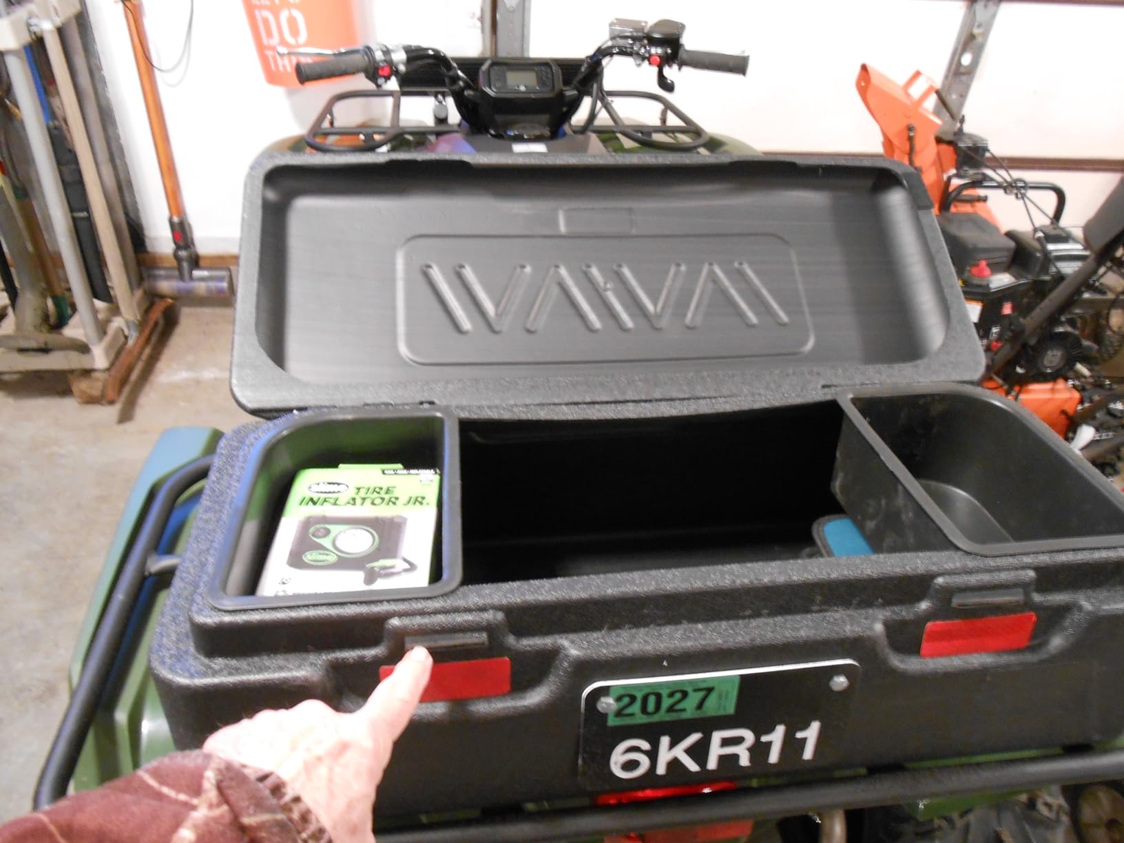 HeyUTV Universal ATV UTV Quad Storage Trunk Cargo Box for Front or Rear Rack All Mounting Hardware Included 30
