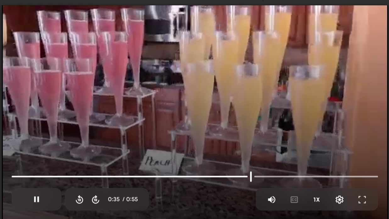 Reli. Champagne Flutes Plastic | 100 Pack | 4.5 oz - Silver Glitter | Premium Plastic Champagne Flutes | Party-Perfect for Celebrations customer photo 1