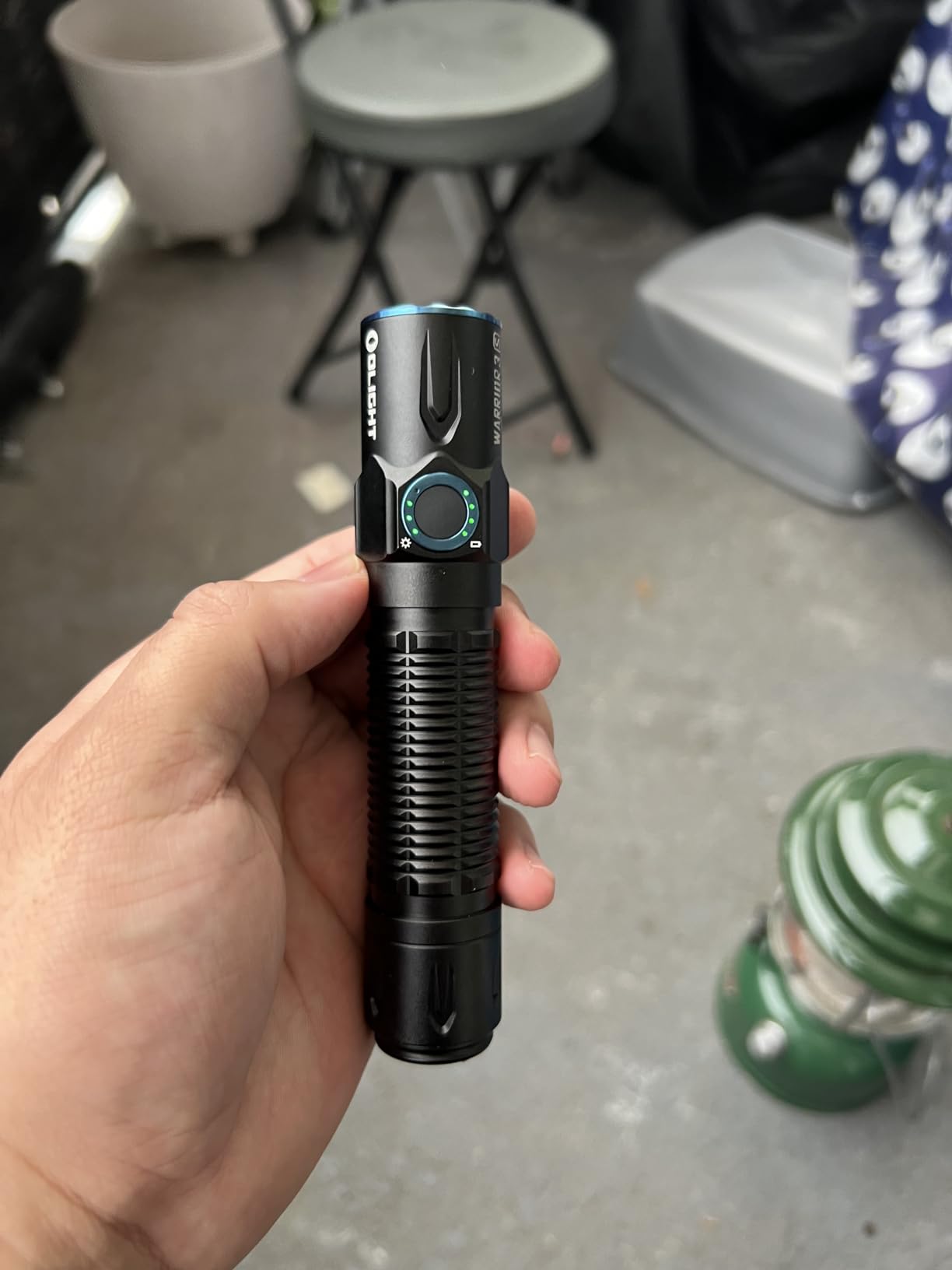 Olight Warrior 3S 2300 Lumens Rechargeable Tactical Flashlight, Compact Dual-Switches LED Bright Light with Proximity Sensor, Powered by Customized Battery for Emergency and Searching (Black) customer photo 1
