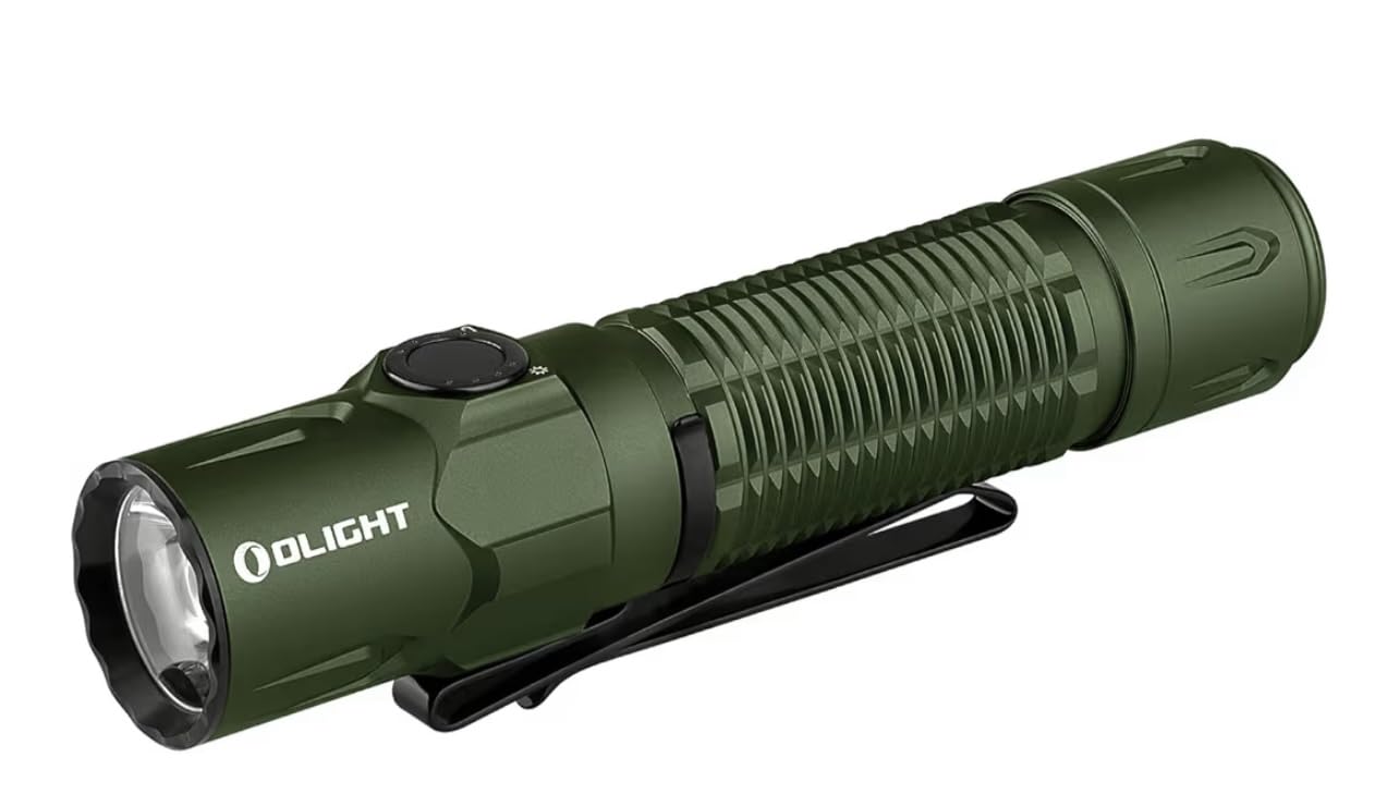 Olight Warrior 3S 2300 Lumens Rechargeable Tactical Flashlight, Compact Dual-Switches LED Bright Light with Proximity Sensor, Powered by Customized Battery for Emergency and Searching (Black) customer photo 2