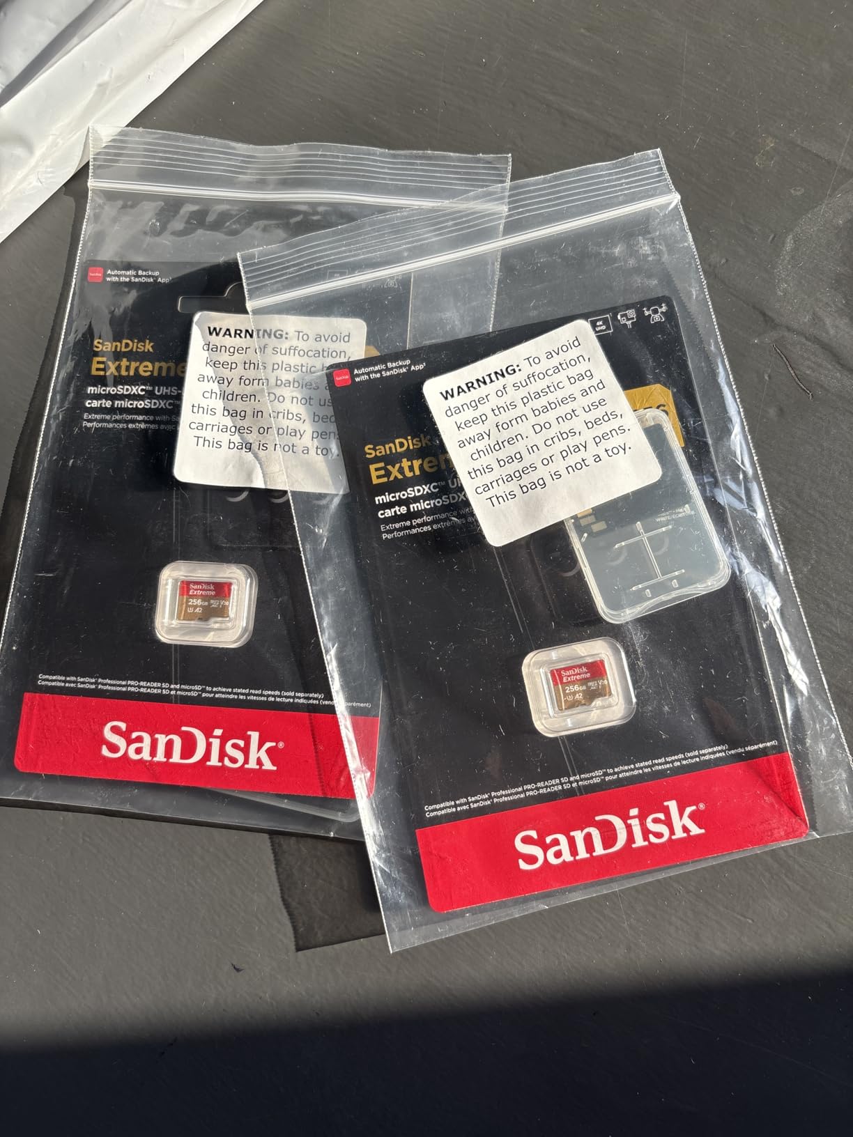 SanDisk 256GB Extreme microSDXC UHS-I Memory Card with Adapter - Up to 190MB/s, C10, U3, V30, 4K, 5K, A2, Micro SD Card customer photo 2