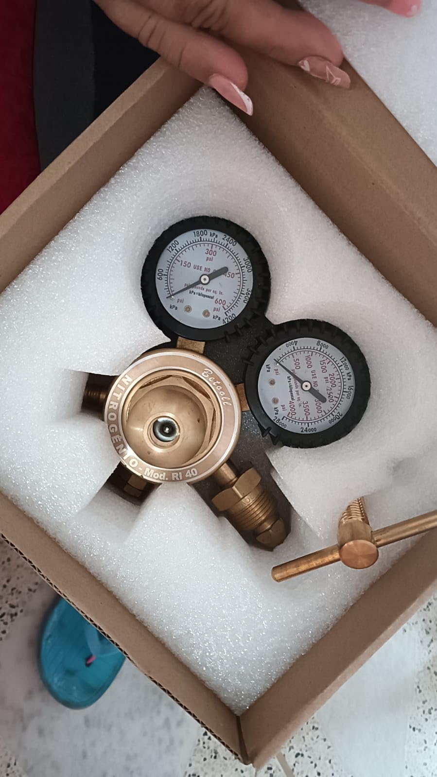 BETOOLL Nitrogen Regulator - Nitrogen Gauge with 78.7