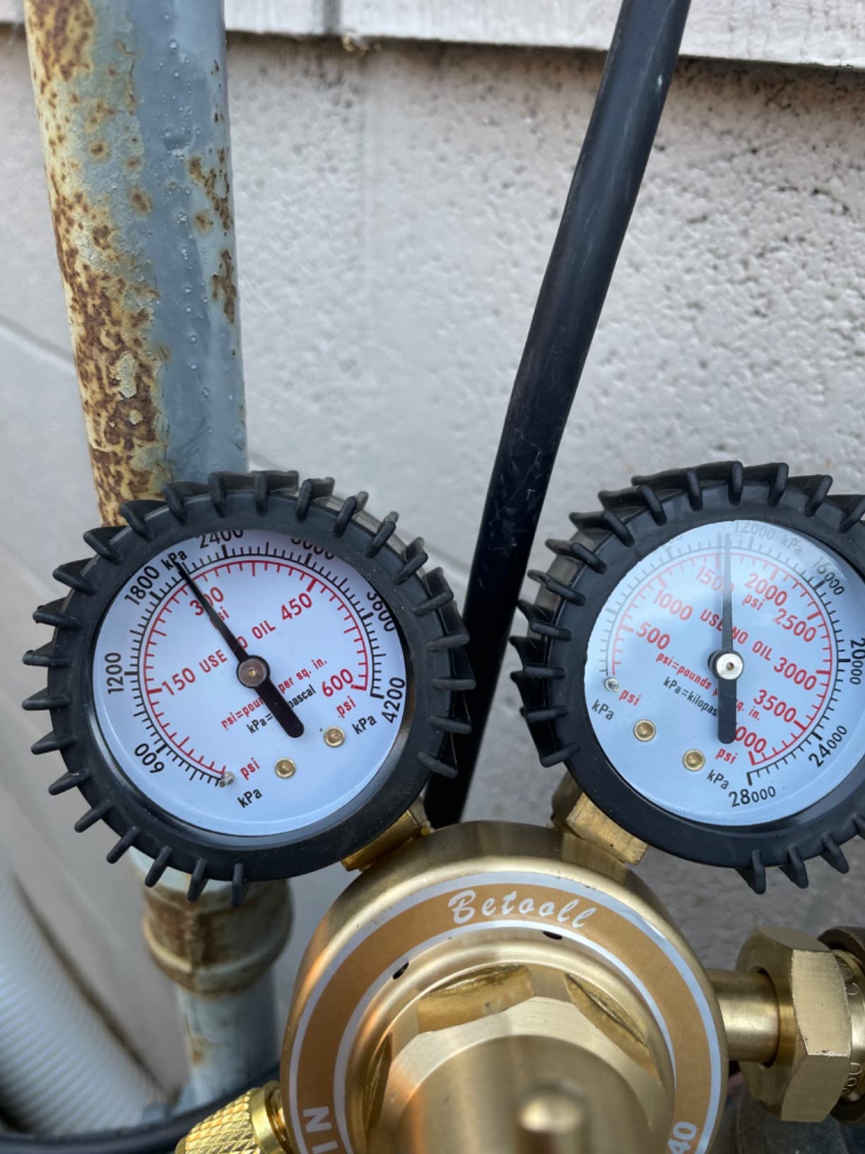 BETOOLL Nitrogen Regulator - Nitrogen Gauge with 78.7