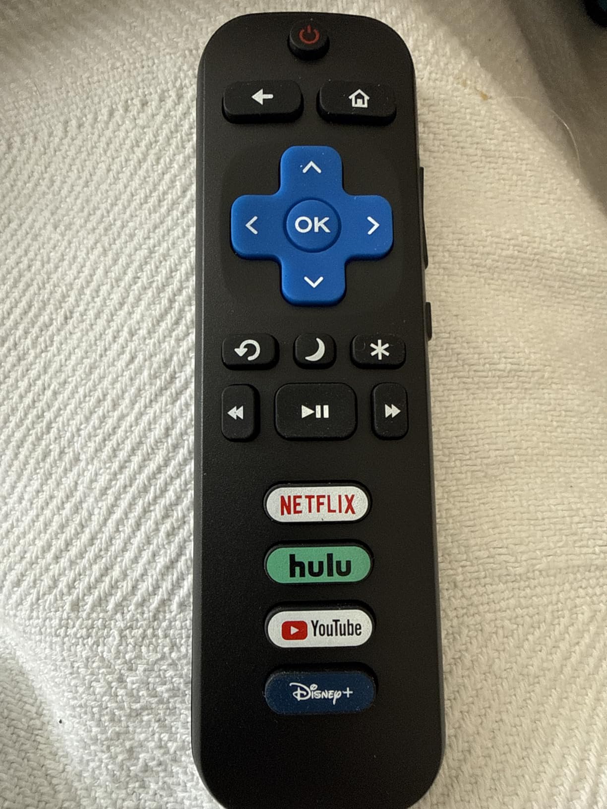 (Pack of 2) Replacement Remote Control Only for Roku TV, Compatible for TCL Roku/Hisense Roku/Onn Roku/Sharp Roku/Element Roku/Westinghouse Roku/Philips Roku Smart TVs (Not for Roku Stick and Box) customer photo 1