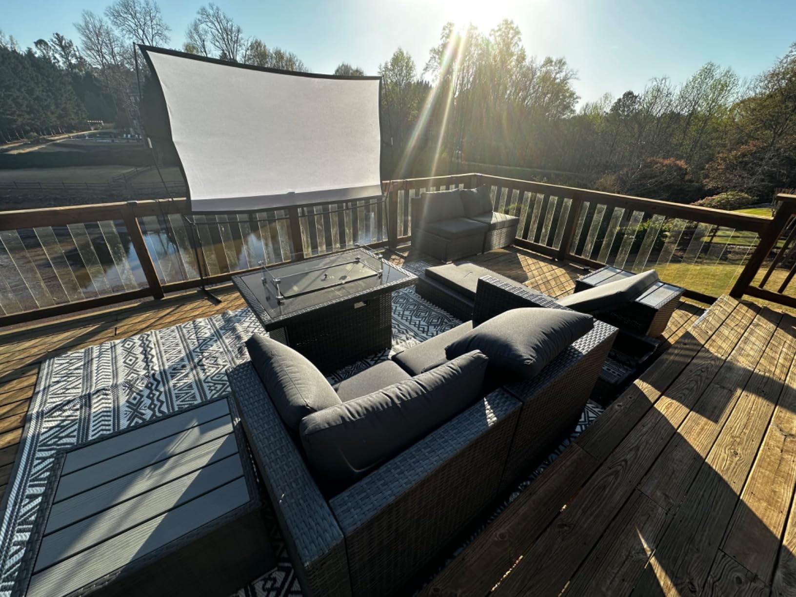NICESOUL 11 Piece Extra Large Outdoor Furniture Sofa Set, Deep Wide PE Wicker Patio Modular Sectional with Side Tables, 29.3'' High Back Modern Luxury All-Weather Rattan Conversation for Outside, Gray customer photo 1