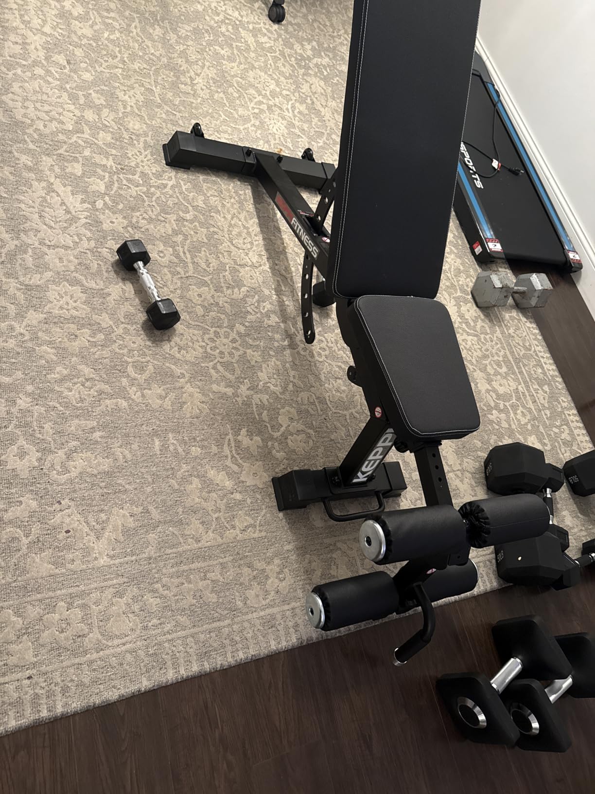 Keppi 1200LB Weight Bench, Heavy Duty Bench1000 PRO Adjustable Workout Bench Press Set for Home Gym Strength Training, Removable Foot Catch for Incline Flat Decline Sit Up Bench for Full Body Fitness customer photo 2