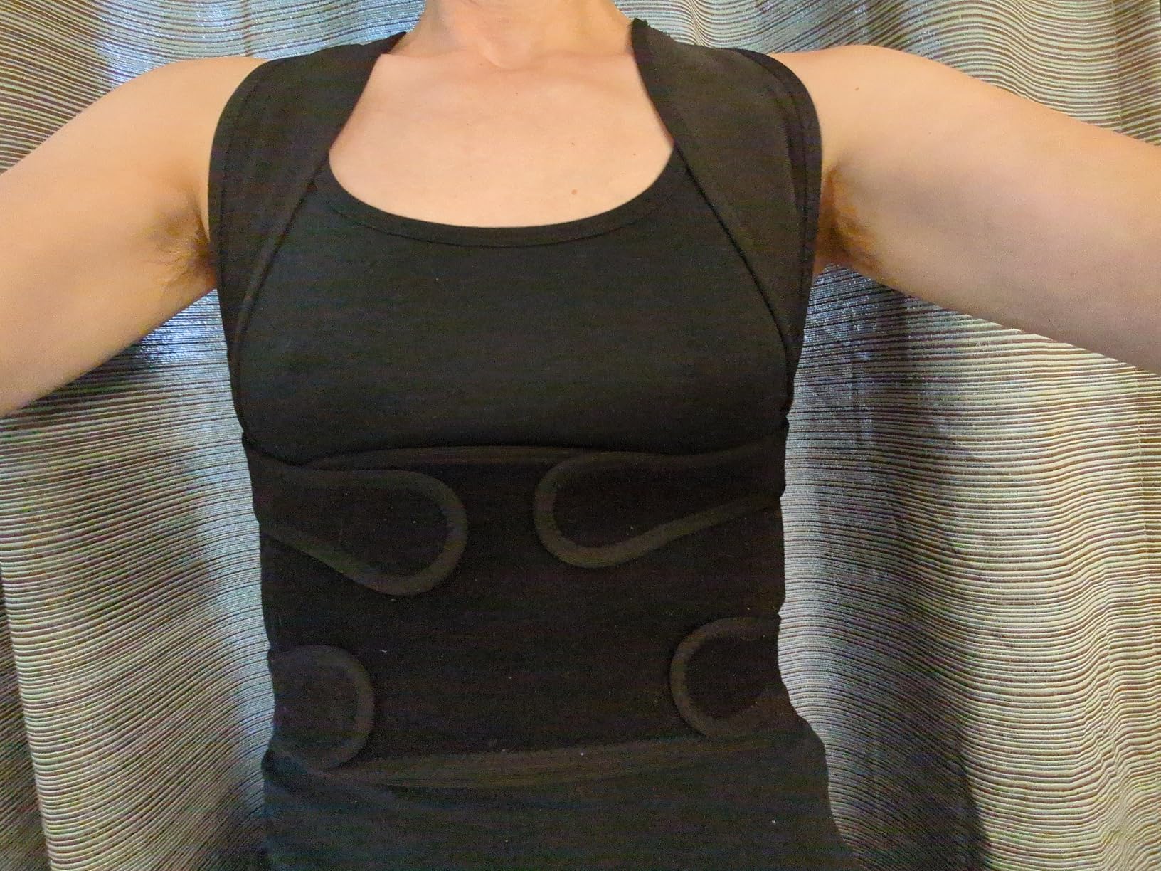 Fit Geno Back Brace Posture Corrector for Women and Men, Shoulder Straightener, Adjustable Full Back Support, Upper and Lower Back Pain Relief - Scoliosis, Hunchback, Hump, Thoracic, Spine Corrector customer photo 2