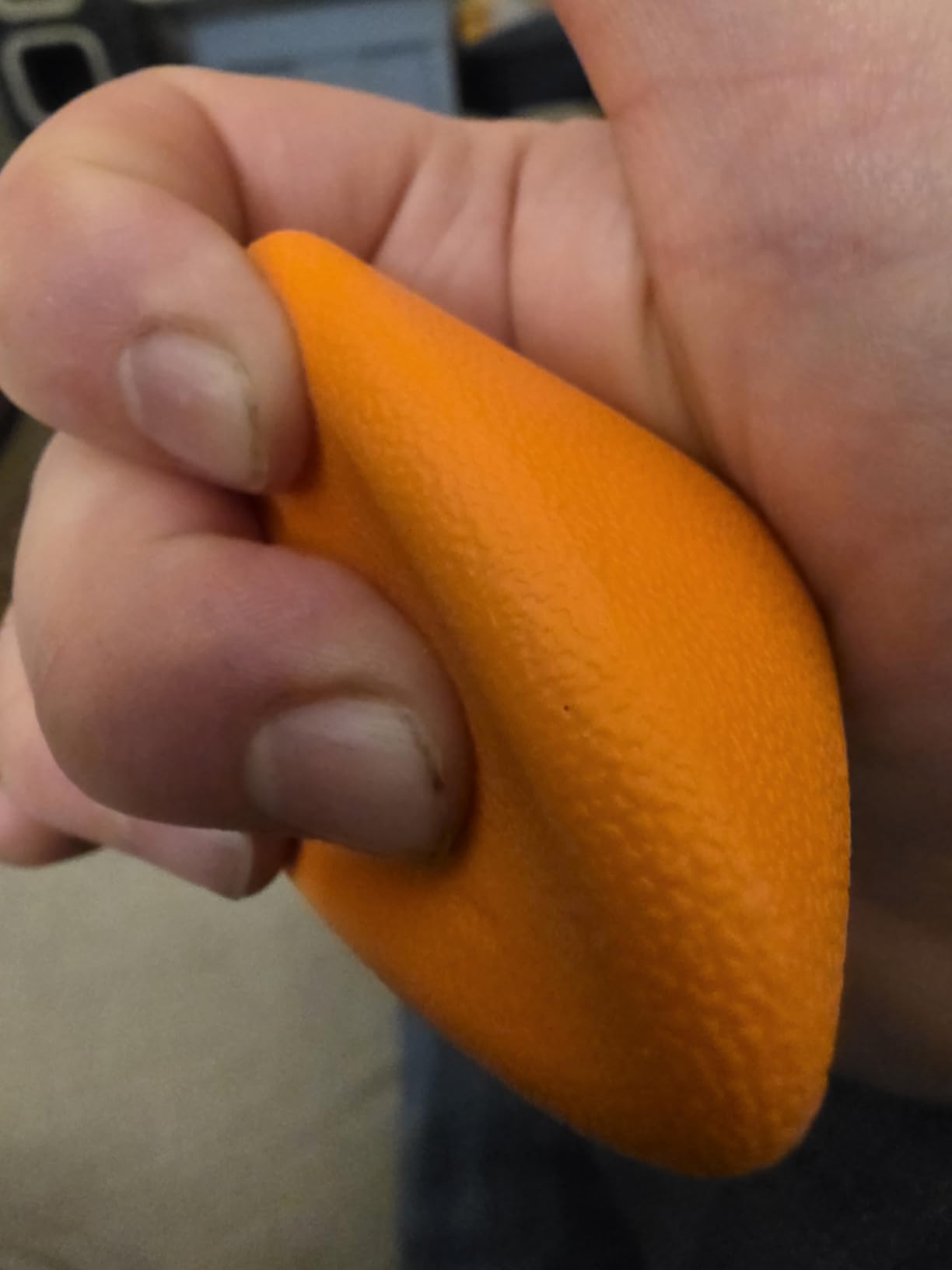 LEZER Trigger Massage Point, Manual Massage Ball, Hip Hook, Muscle Knot Release Tool, Deep Tissue Relief, Hip Flexor Iliacus Back Psoas Hand Foot Myofascial, Physical Therapy, 2.9 inｘ2.1 in（Orange） customer photo 2