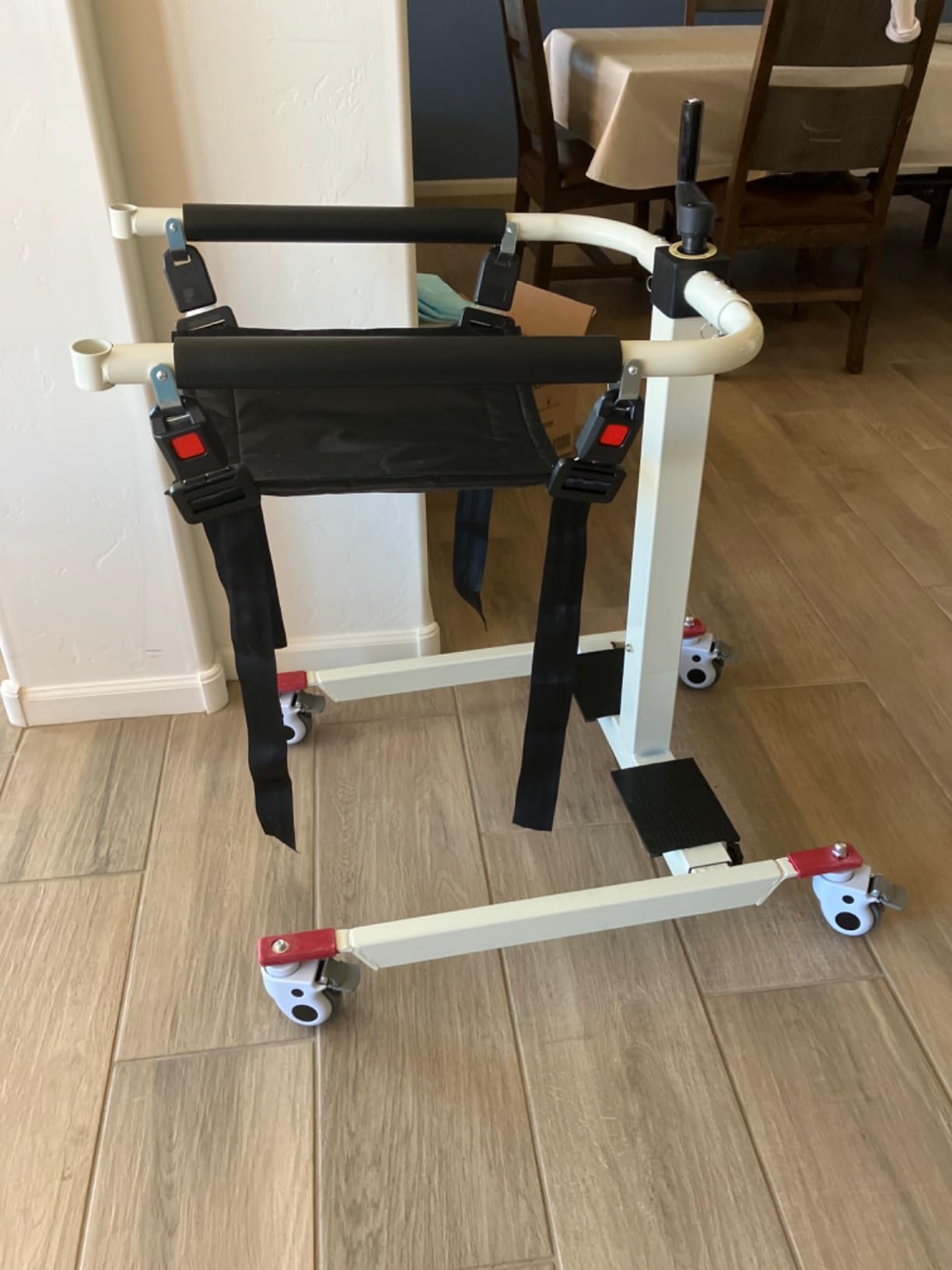 Patient Lift Transfer Chair, Patient Lift for Home, Patient Transfer Lift Wheelchair, Wheelchair Lift for Car, Lightweight Bedside Bathroom Wheelchair for Elderly, 275lbs customer photo 2