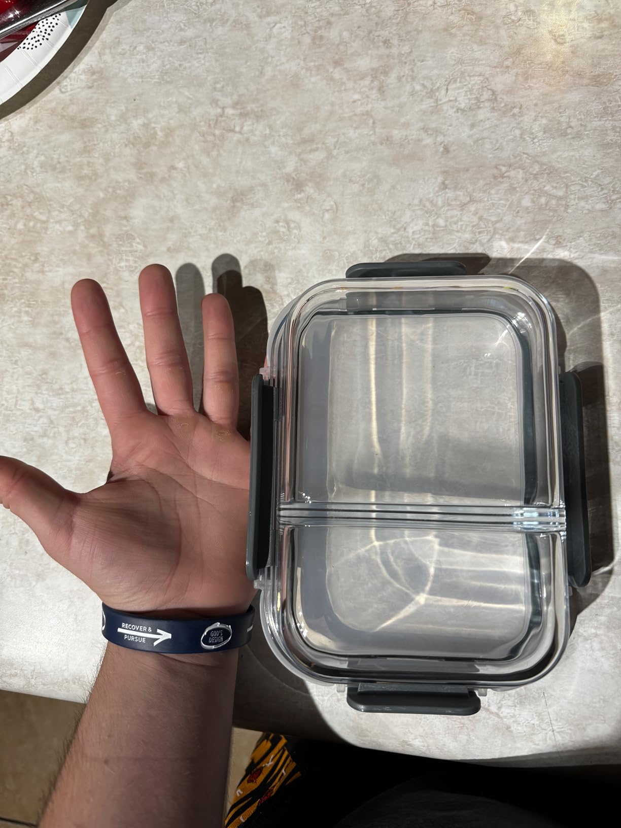KOMUEE 10 Packs 30oz Glass Meal Prep Containers 2 Compartments, Glass Food Storage Containers with Lids, Airtight Lunch Bento Boxes, Microwave, Oven, Freezer and Dishwasher Safe customer photo 2