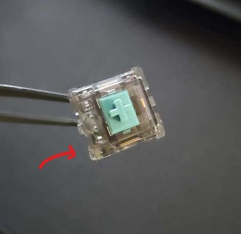 DUROCK T1 Tactile Keyboard Switches, 5 Pins Tactile Switches 67g Gold Plated Spring Heavy Tactile Key Switches Pre-Lubed (DUROCK Smokey T1, 70pcs) customer photo 1
