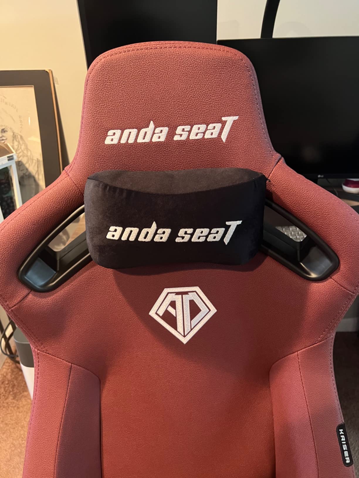 Anda Seat Kaiser 3 XL Gaming Chairs for Adults - Ergonomic Brown PVC Leather Gaming Chair with Lumbar Support, Comfortable Office Seat with Neck Support - Heavy Duty Wide Gamer Seat customer photo 2