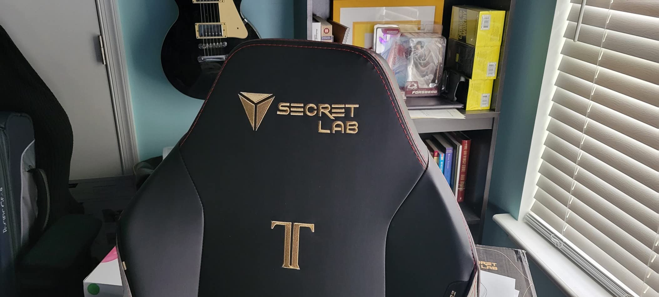 Secretlab Titan Evo Royal Gaming Chair - Reclining, Ergonomic & Comfortable Computer Chair with 4D Armrests, Magnetic Head Pillow & 4-Way Lumbar Support - Blue - Leatherette customer photo 2