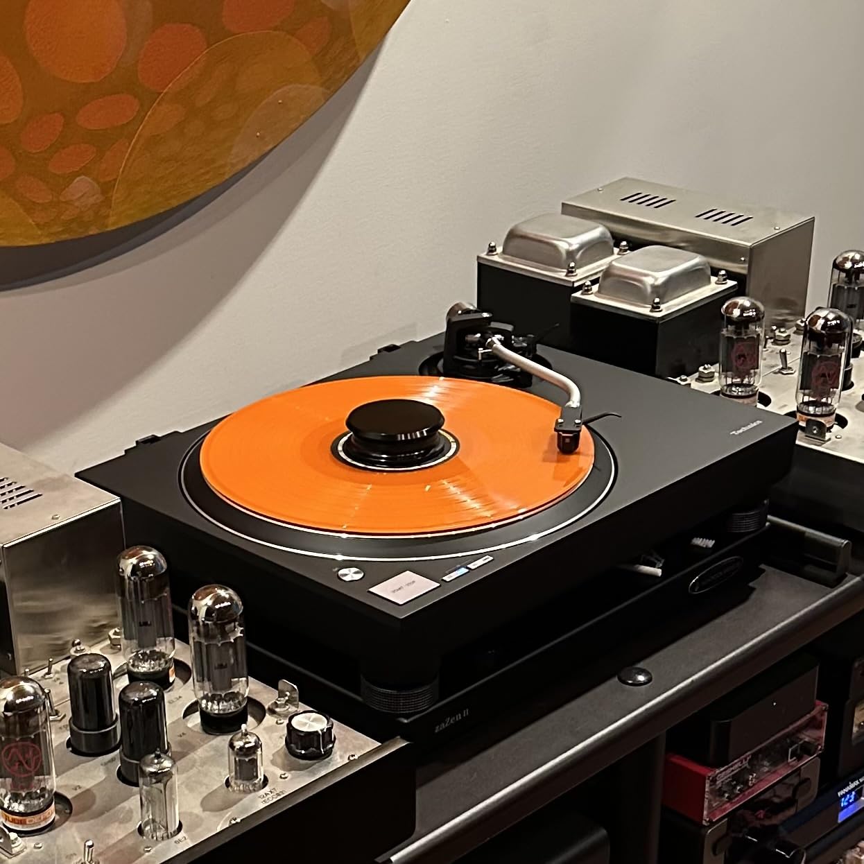 Technics Turntable, Premium Class HiFi Record Player with Coreless Direct Drive Motor, Stable Playback, Audiophile-Grade Cartridge and Auto-Lift Tonearm, Dustcover Included - SL-100C, Black customer photo 1