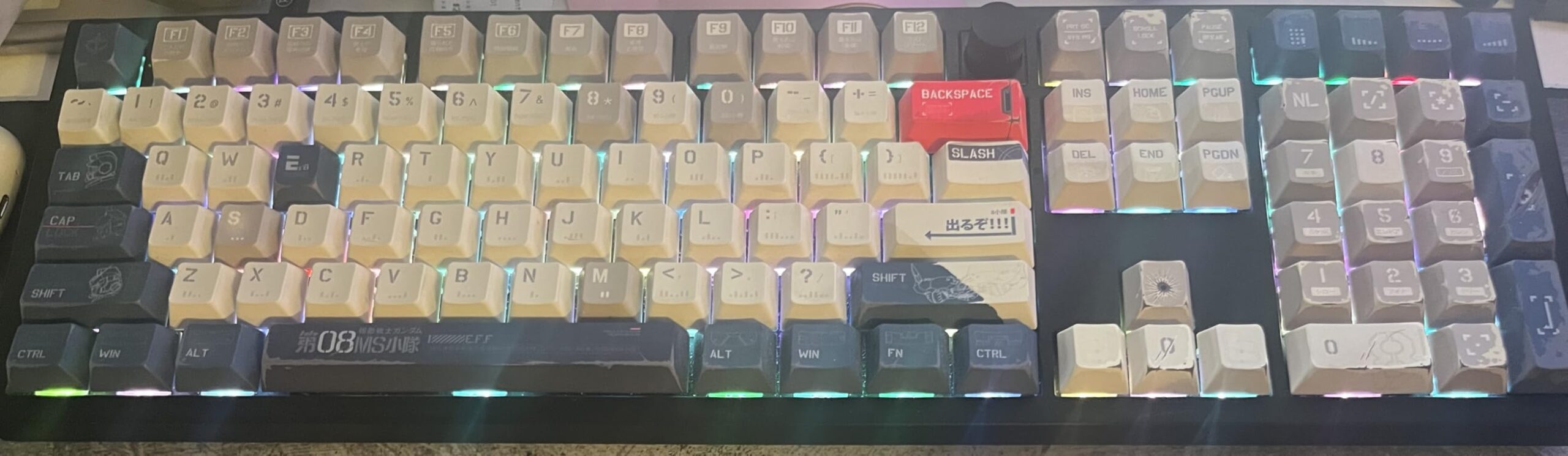 dagaladoo Double Shot PBT keycaps,Gradient Purple caps 75 Percent, 138-keys Cherry Profile Custom keycaps Set for 100% 75% 65% 60% TKL US Layout Mechanical Keyboard customer photo 1