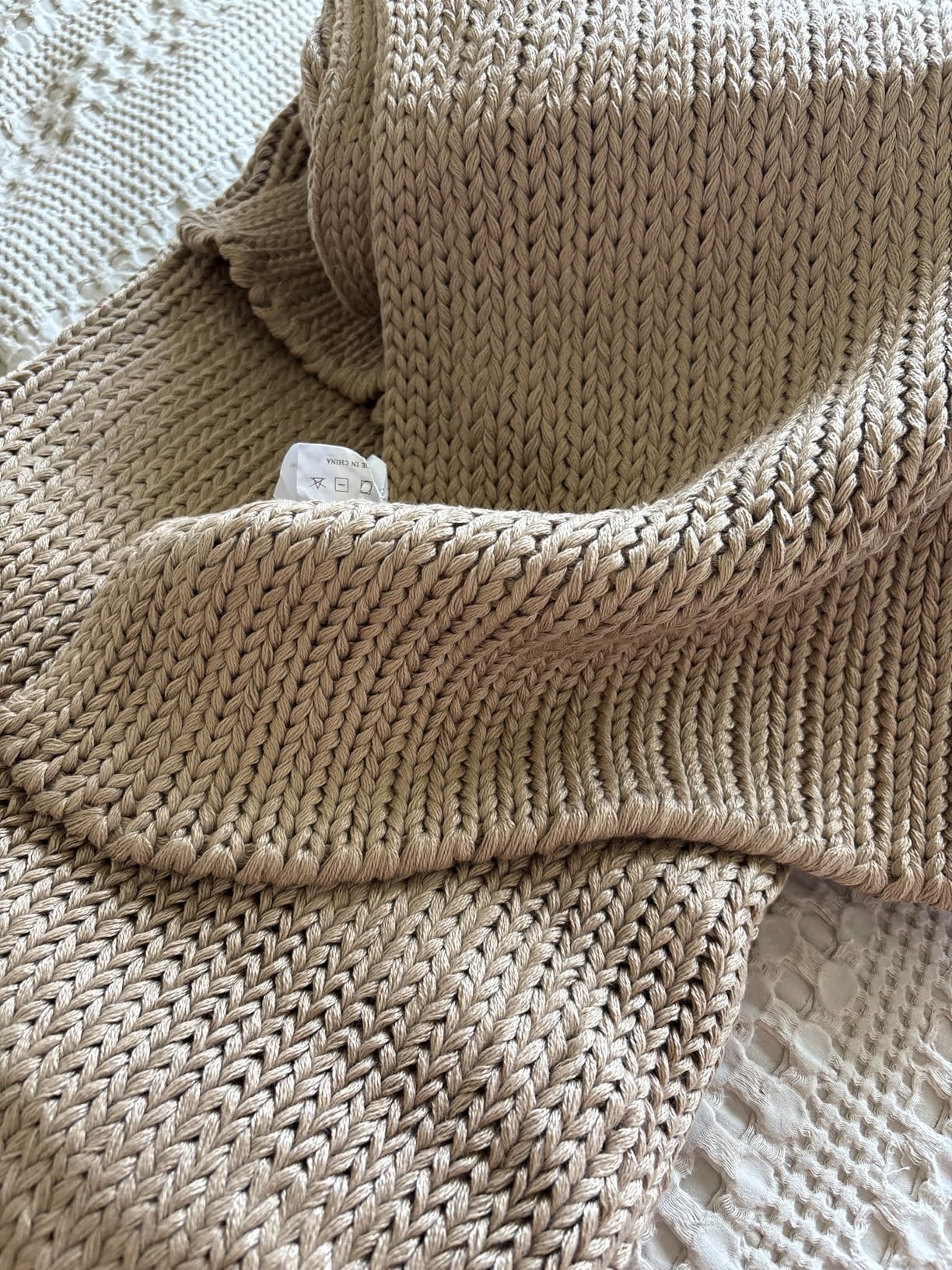 Guohaoi Knitted Weighted Blanket for Adults (Light Grey 60