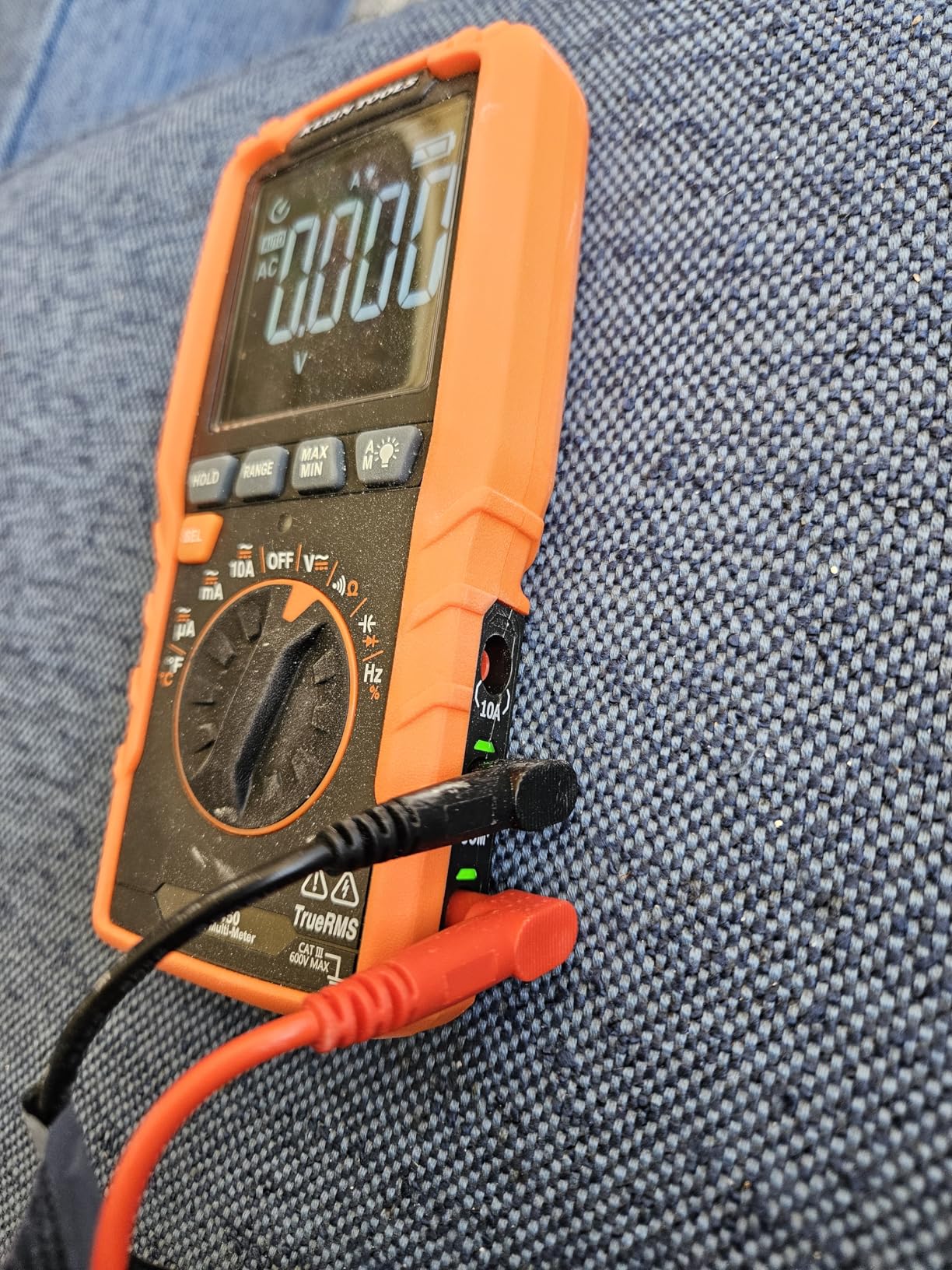 Klein Tools MM420 Digital Multimeter, Auto-Ranging TRMS Multimeter, 600V AC/DC Voltage, 10A AC/DC Current, 50 MOhms Resistance customer photo 2
