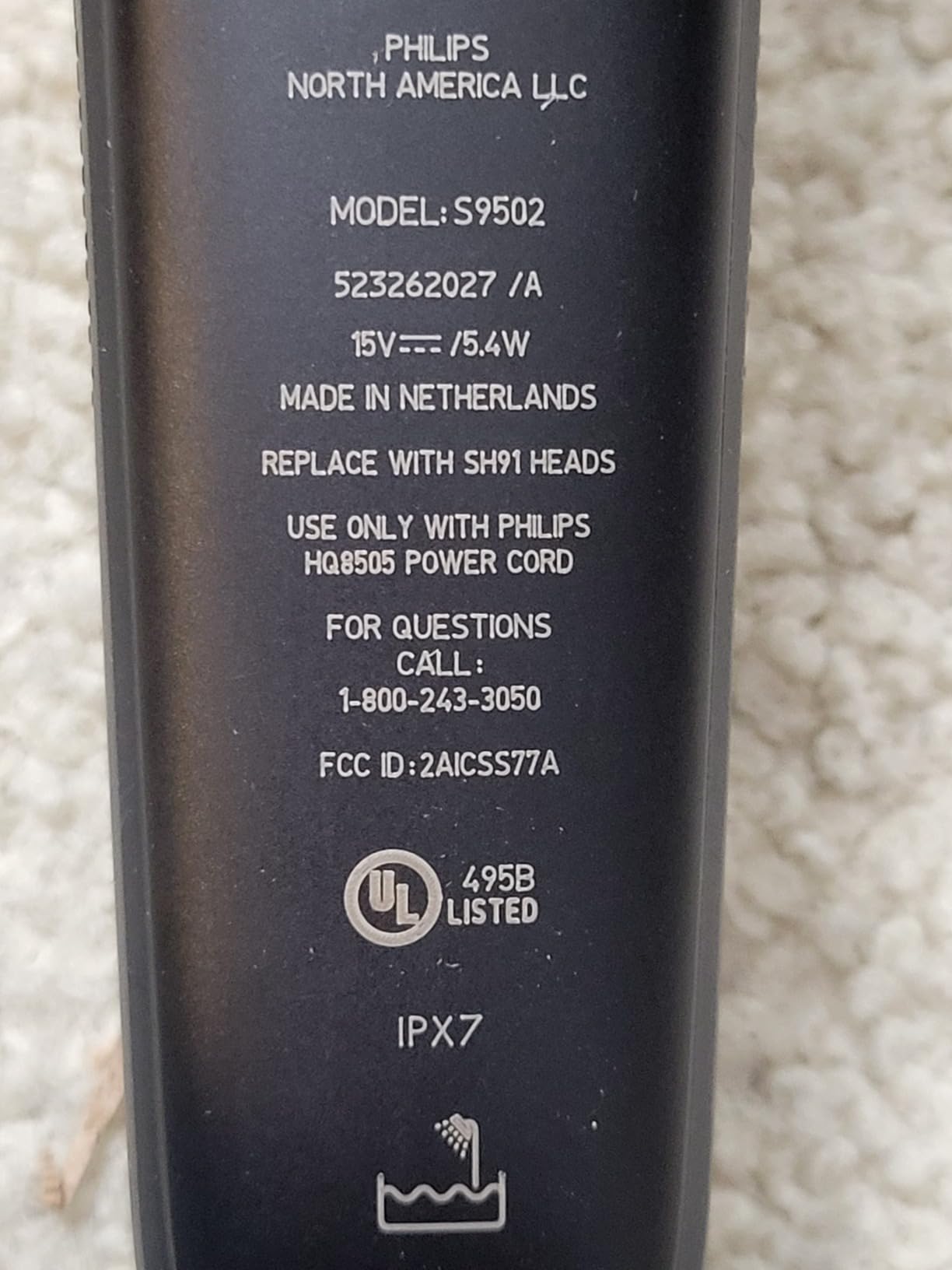 Philips Norelco 9400 Rechargeable Wet/Dry Electric Shaver with SenseIQ and Comfort Glide Ring Technology, Battery Powered, Silver, S9502/83 customer photo 2