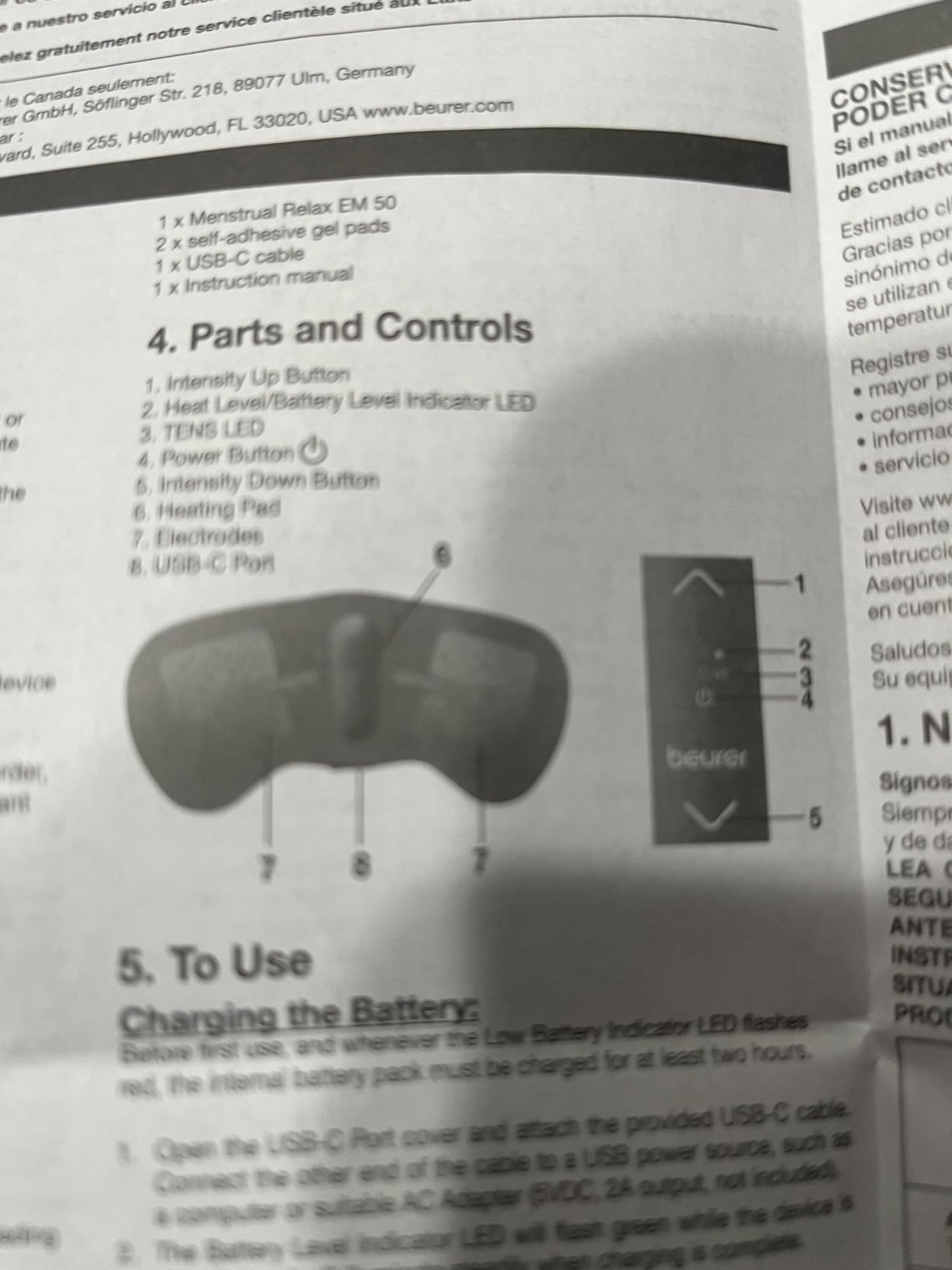 Beurer EM50 TENS Unit and Heating Pad - Portable Period Cramps Pain Relief, Rechargeable, Auto Shut-Off, 15 TENS Levels, Fast Heating, for Drug-Free Menstrual or Lower Back Pain Relief customer photo 2