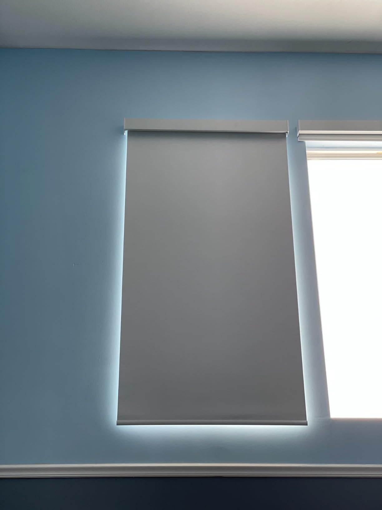 Motorized Blind,Work with Homekit Thread-Enabled, 100% Blackout Smart Shades with Remote Control, Electric Roller Shade,Multi-Color Samples customer photo 1