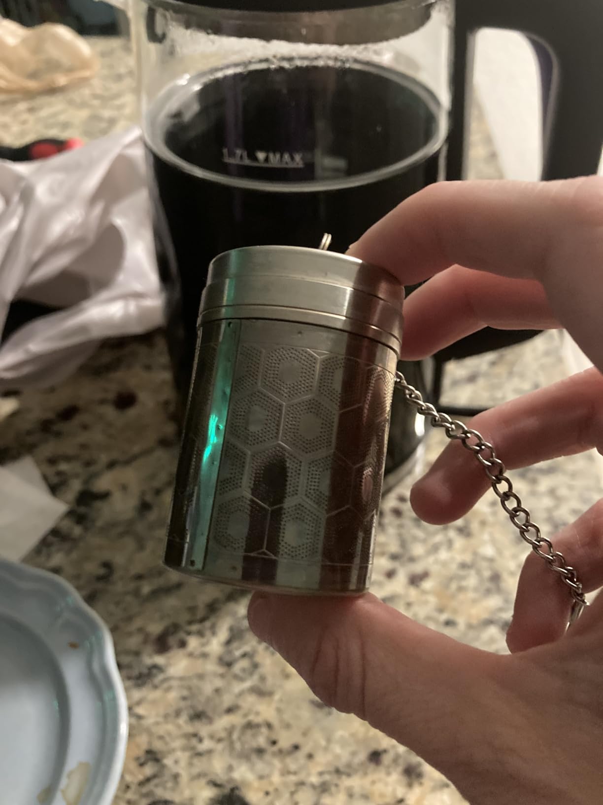 Reinmoson Large Tea Infuser for Loose Tea & Spice Infuser for Cooking, Extra Fine Mesh Tea Strainers, 304 Stainless Steel customer photo 1