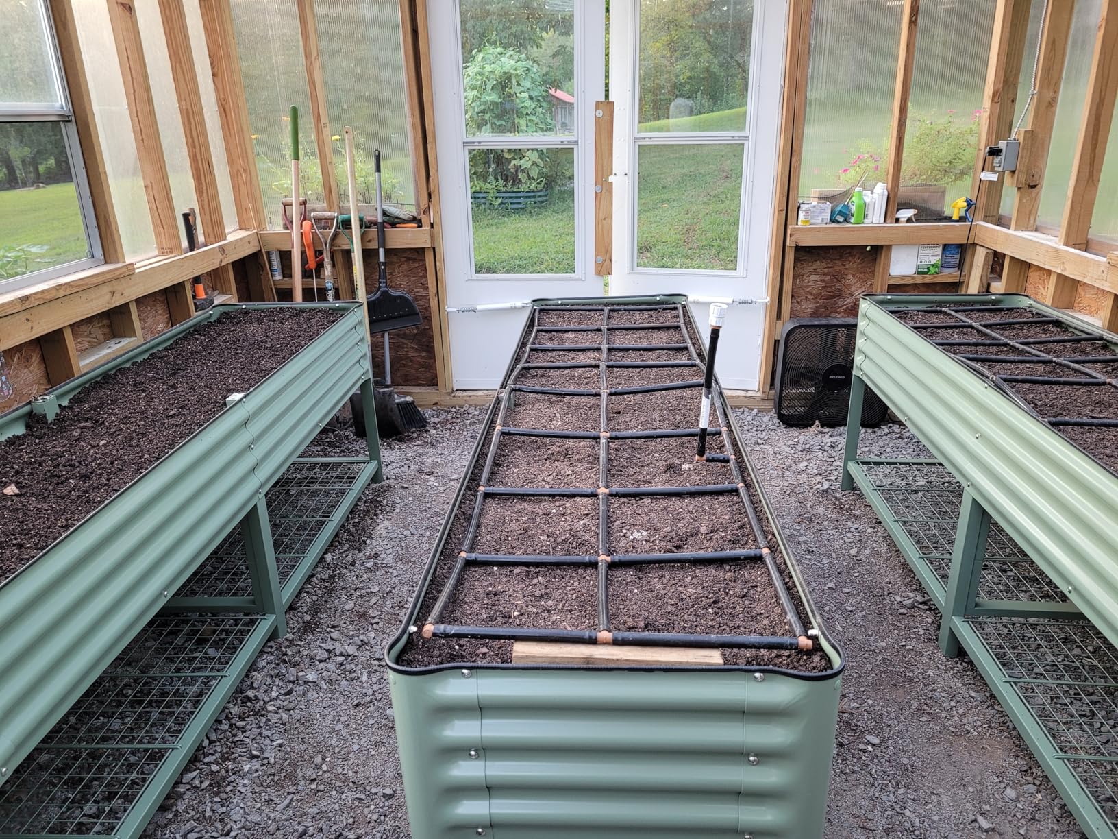 Garden Grid Watering System, 3x6 | Raised Garden Bed Drip Irrigation System - But Better | Pre-Assembled, Waters Every Plant Evenly, 2-Min Setup | Square Foot Gardening | US-Made | Standard 33.5