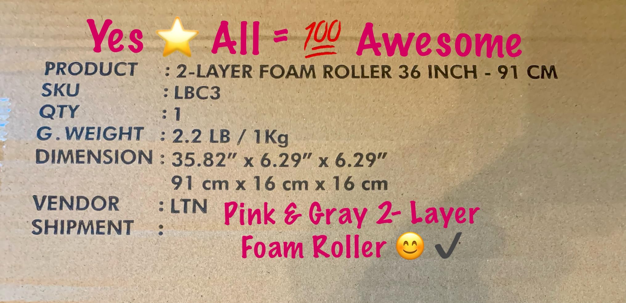 Yes4All High-Density EPP Round Back Roller Foam, Exercise Foam Roller for Yoga, Pilates & Stretching - 12, 18, 24, 36 inch customer photo 2